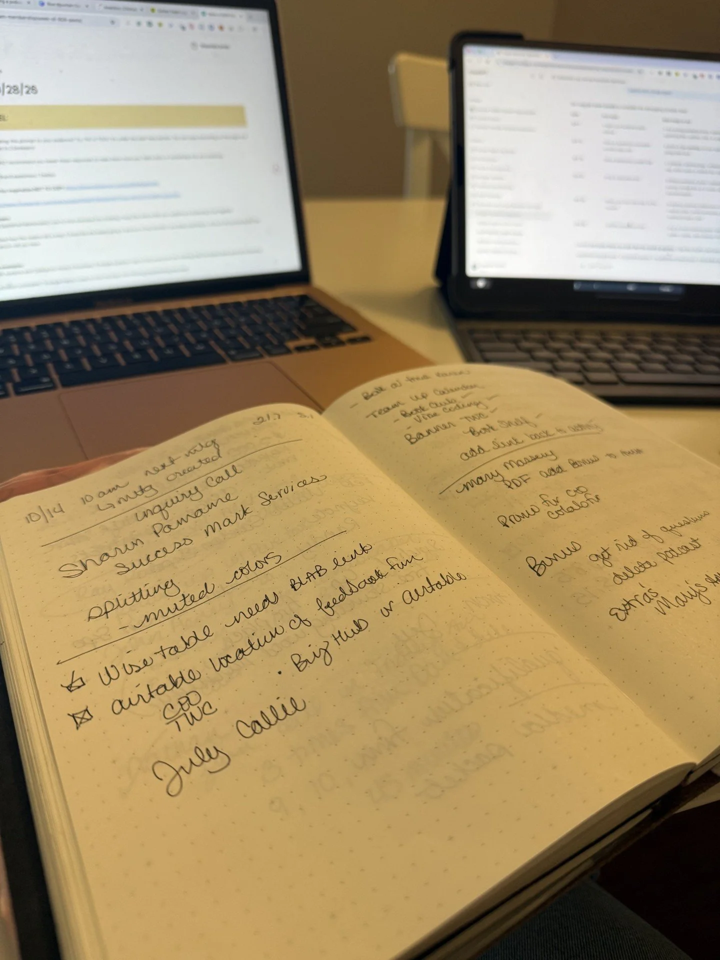 Three signs your backend may need a cleanup:

1. You are constantly searching for files or links.
2. Tasks are living in too many places.
3. Follow-up is happening late or not at all.

When the backend gets messy, everyday work takes more time and me