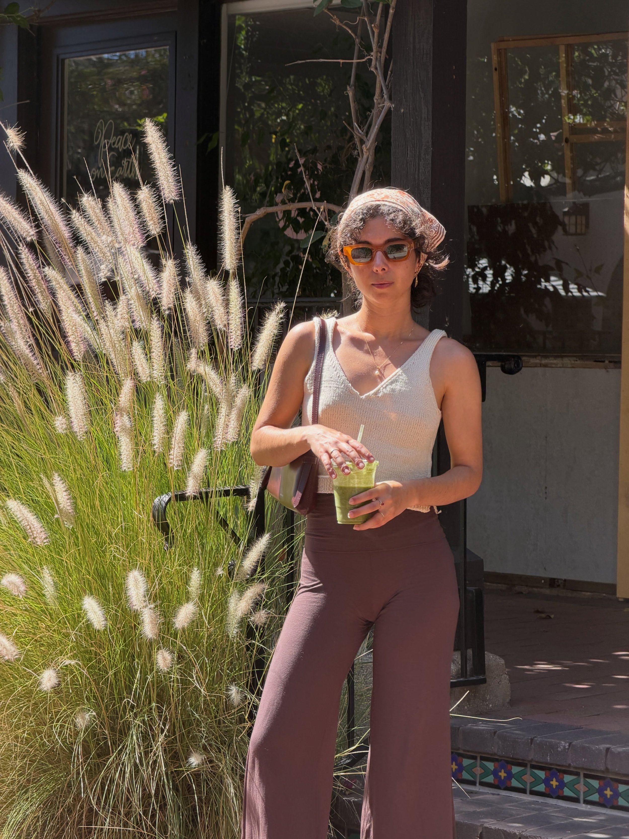 took my @makermaker_store tip top tank out for a spin this weekend, and i grappled with the love-hate feeling of my handmade things. can you relate?
 this was the first top i&rsquo;ve ever knit, and it has a ton of mistakes. some days i adore it, som