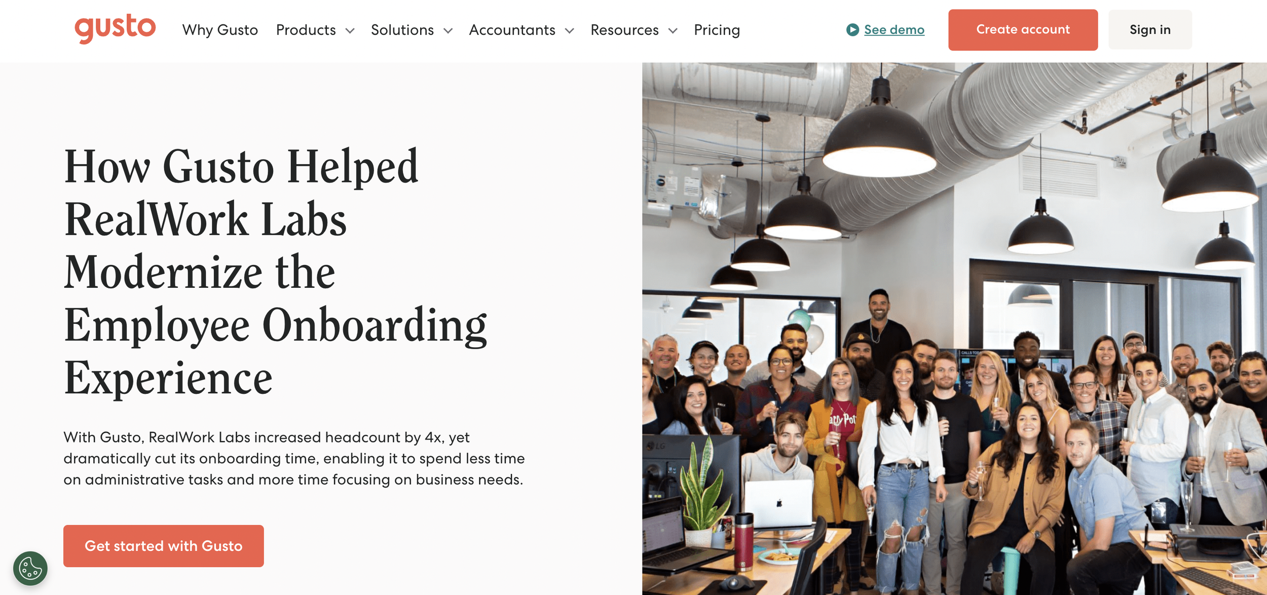 Case Study: How Gusto Helped RealWork Labs Modernize the Employee Onboarding Experience