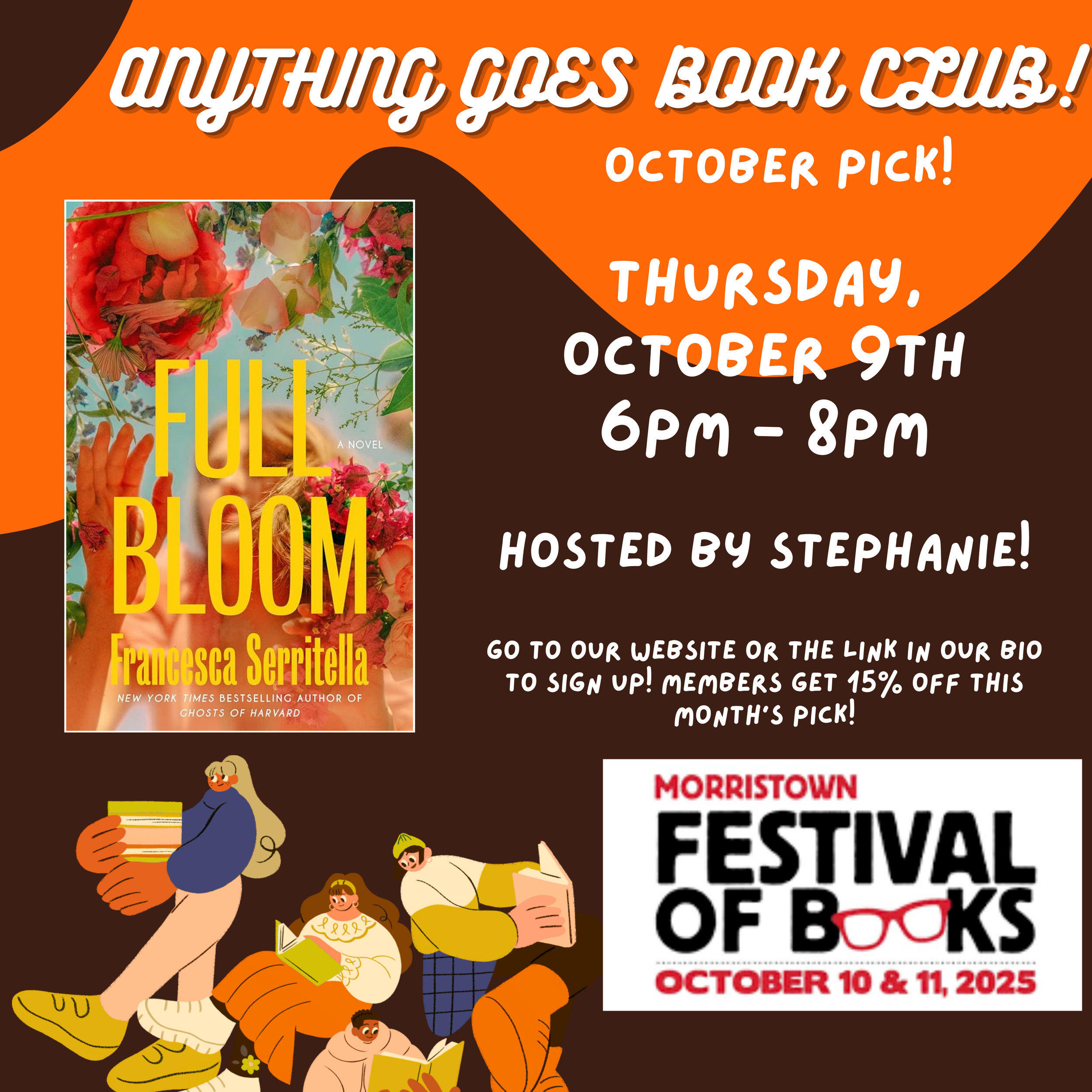 Anything Goes Book Club: Full Bloom by Francesca Serritella