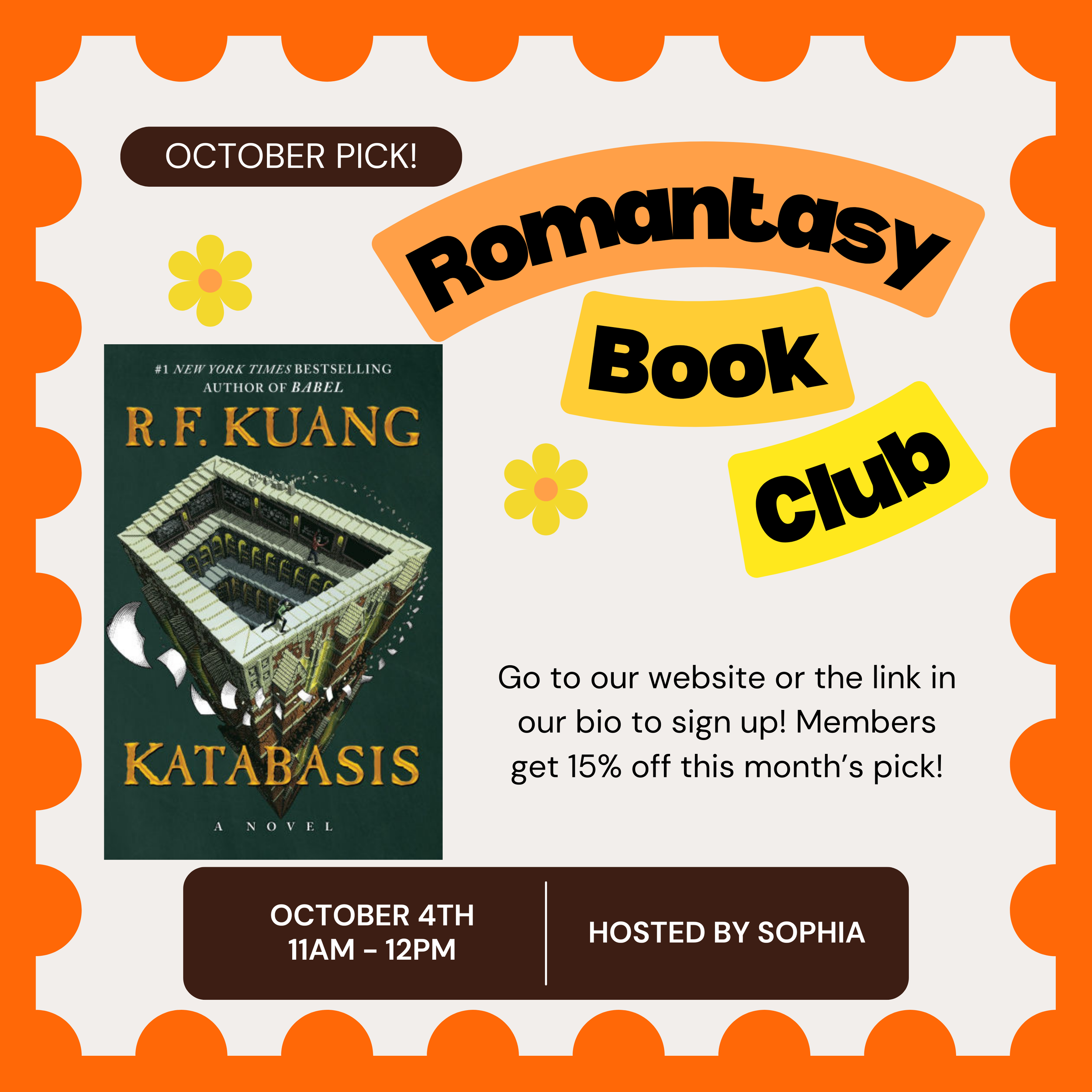 Romantasy Book Club: Katabasis by R.F. Kuang