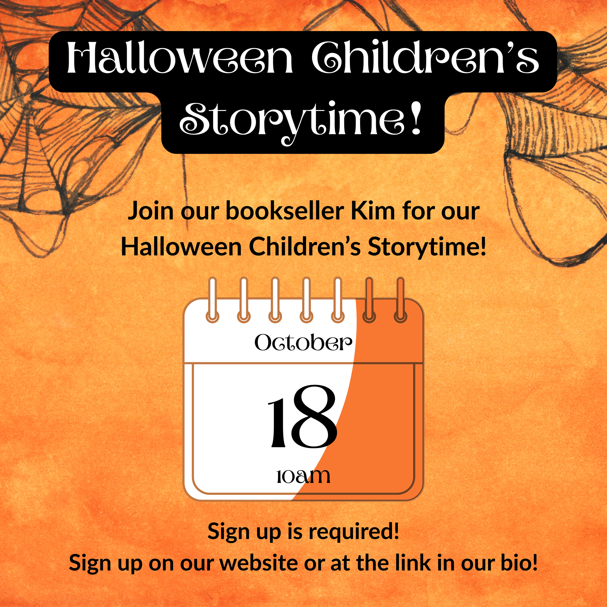 Halloween Children's Storytime!