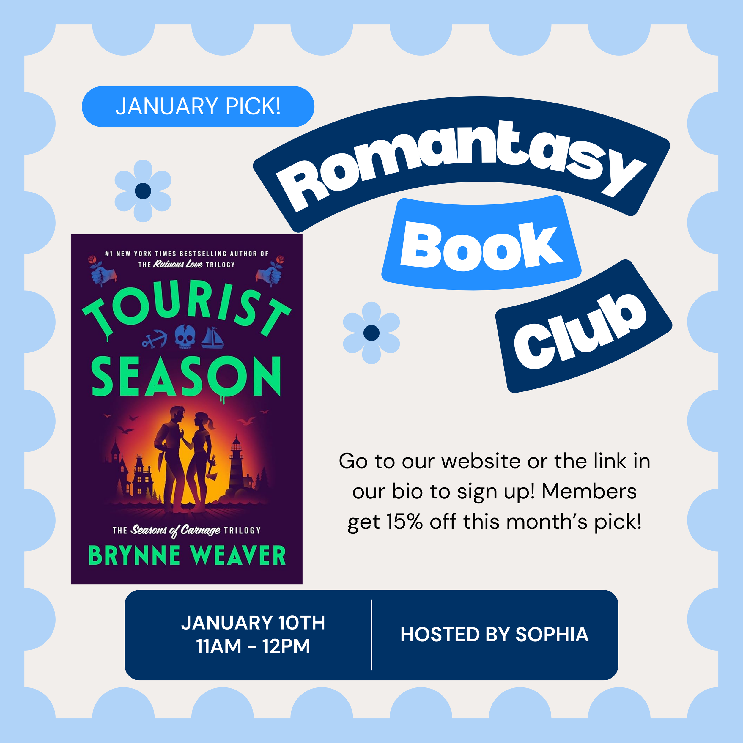 Romantasy Book Club: Tourist Season by Brynne Weaver