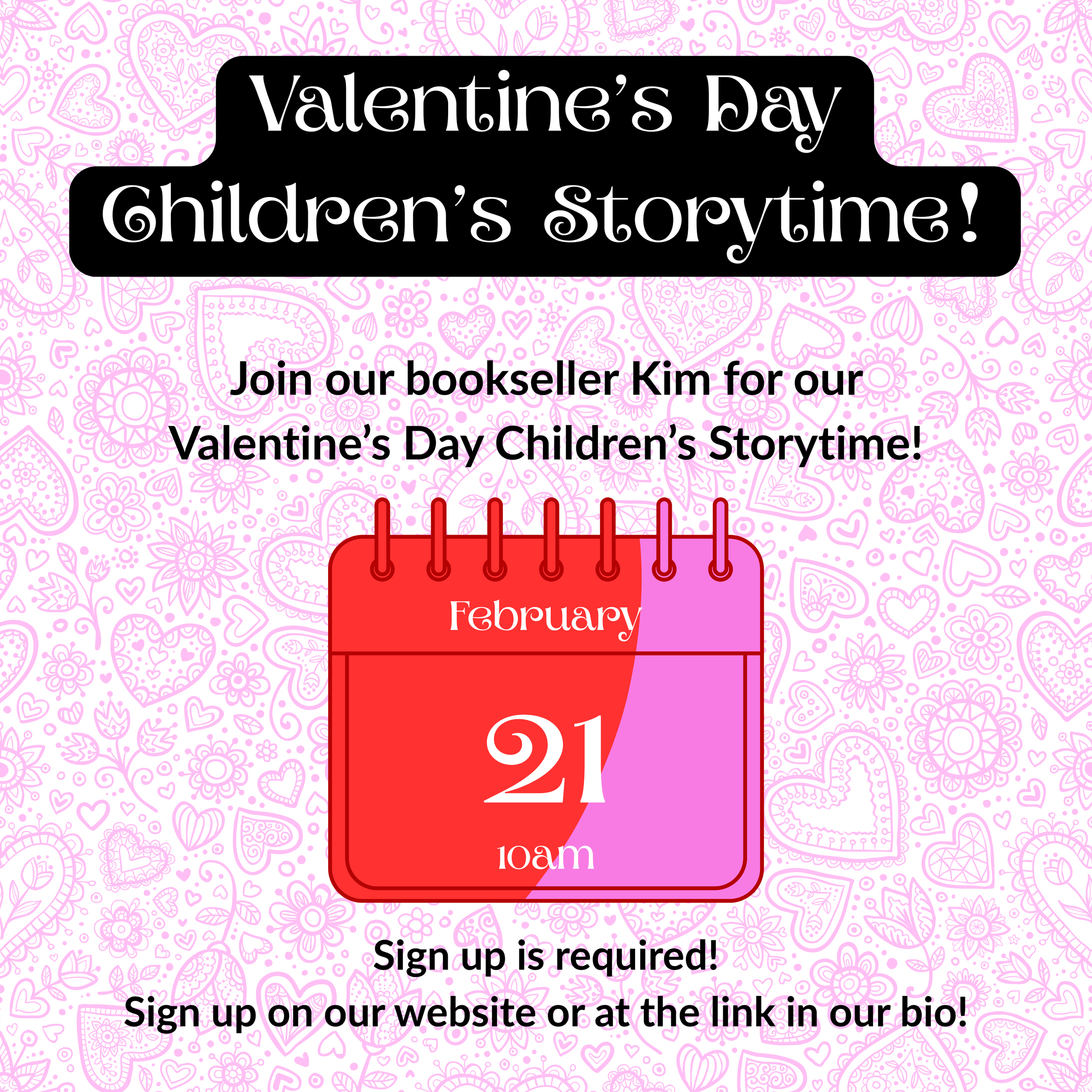 Valentine’s Day Children’s Storytime