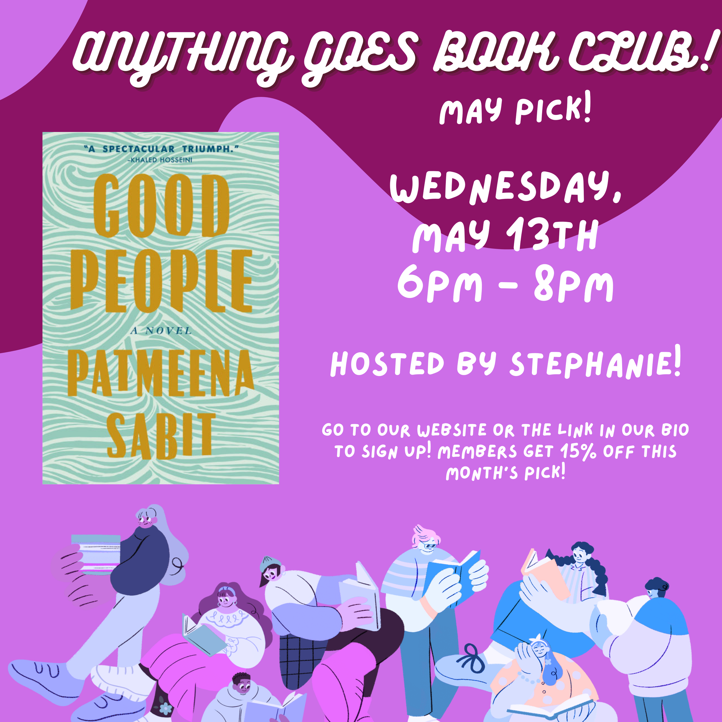 Anything Goes Book Club: Good People By Patmeena Sabit