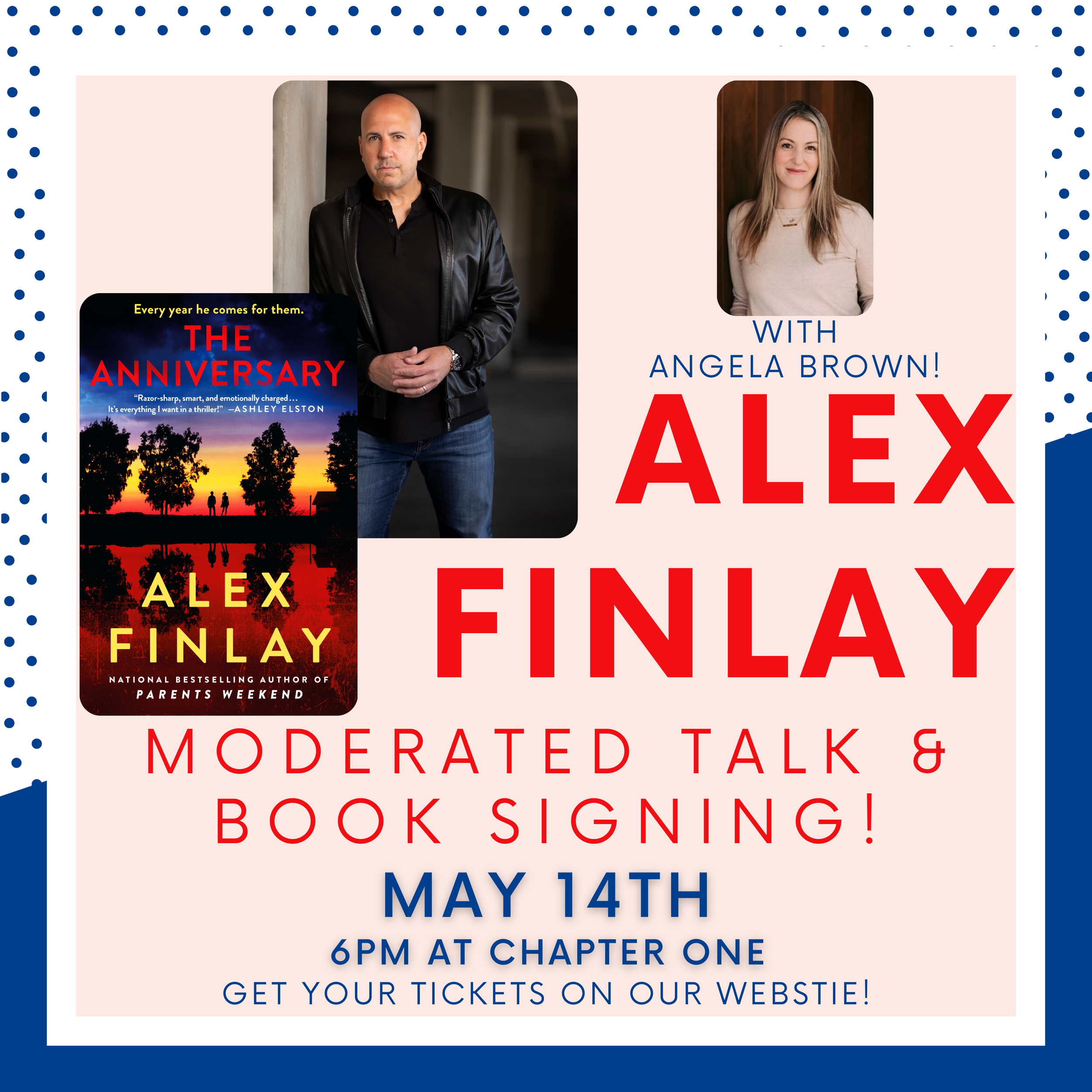 Alex Finlay Moderated Talk &amp; Book Signing With Angela Brown!