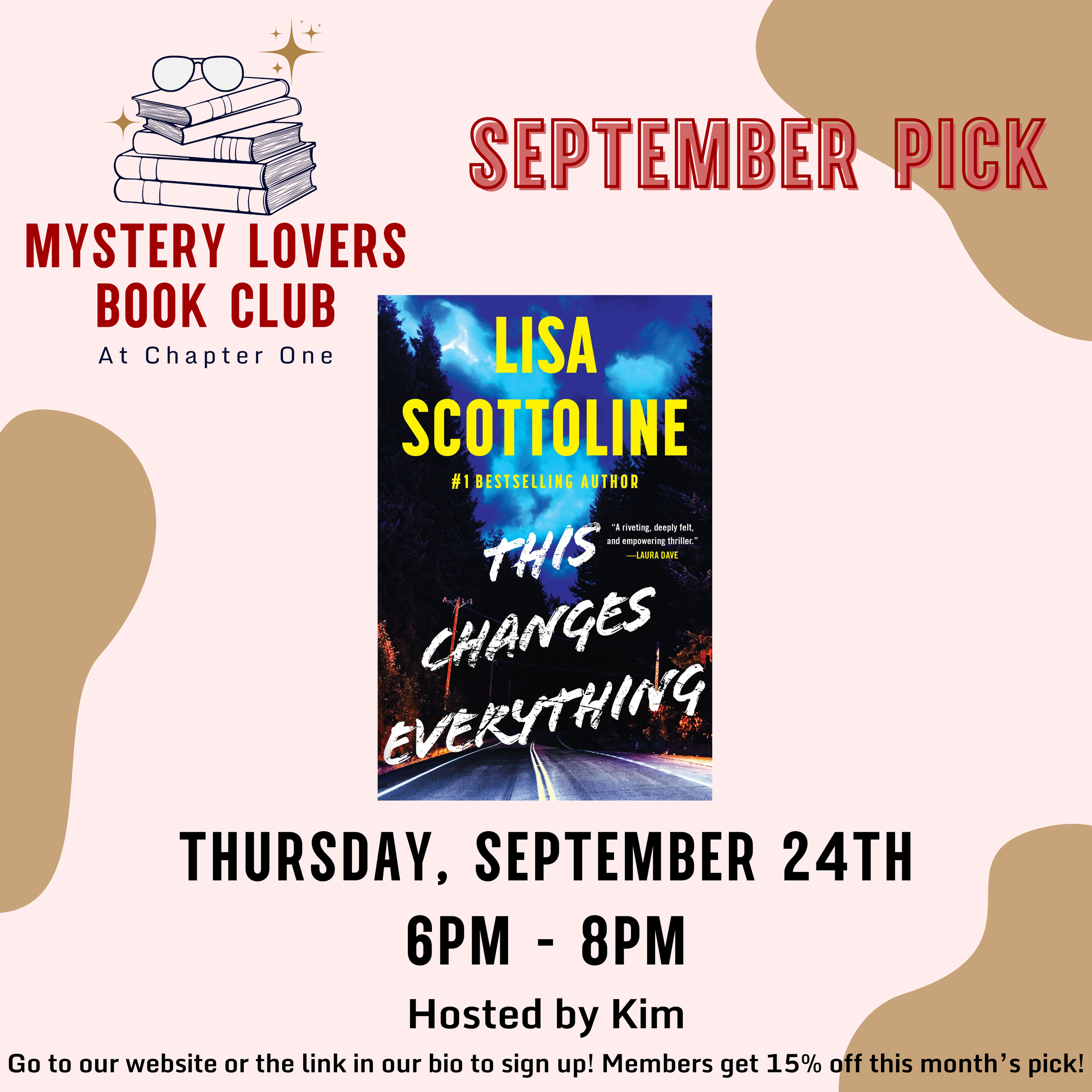 Mystery lovers Book Club: This Changes Everything by Lisa Scottoline
