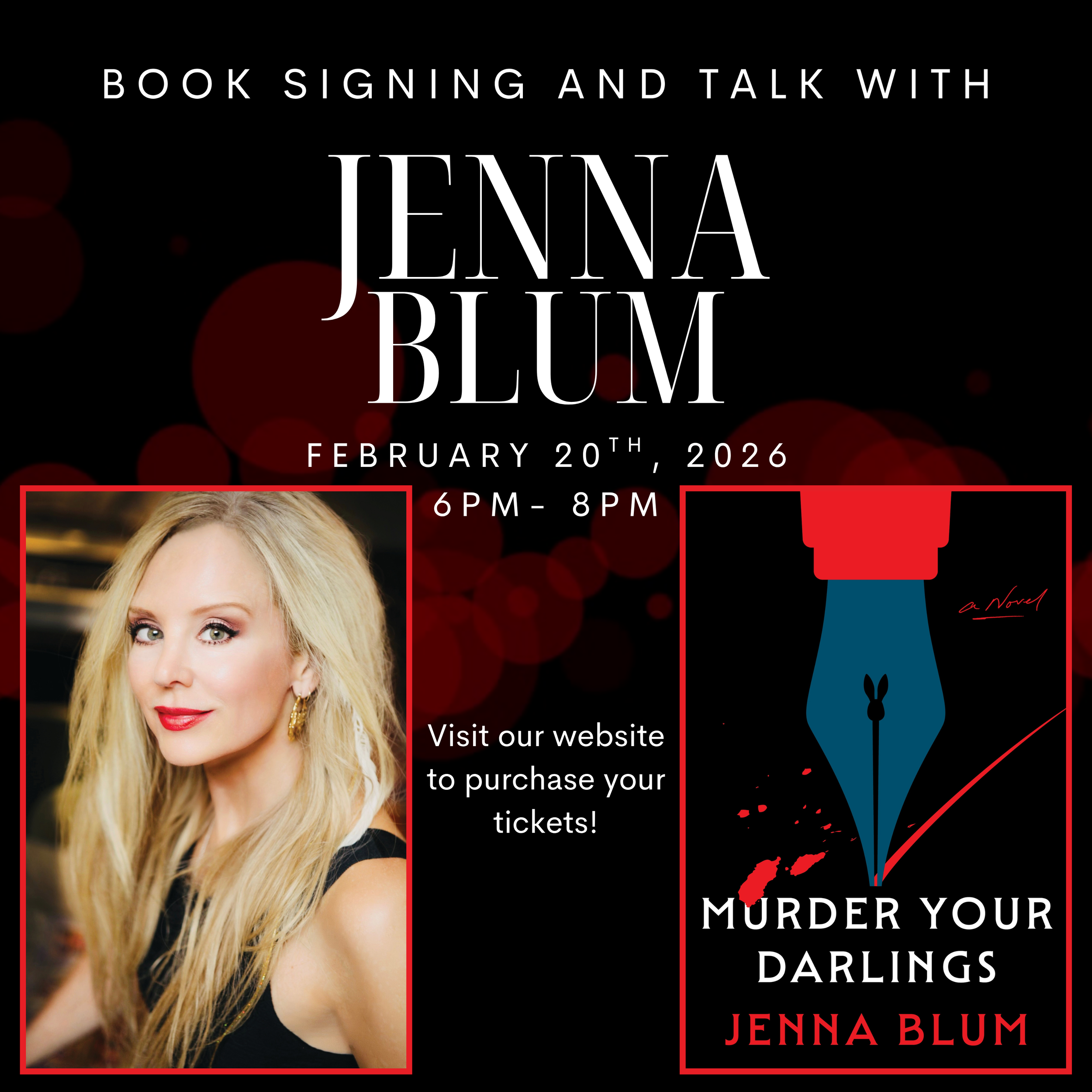 Book Talk and Signing with Jenna Blum