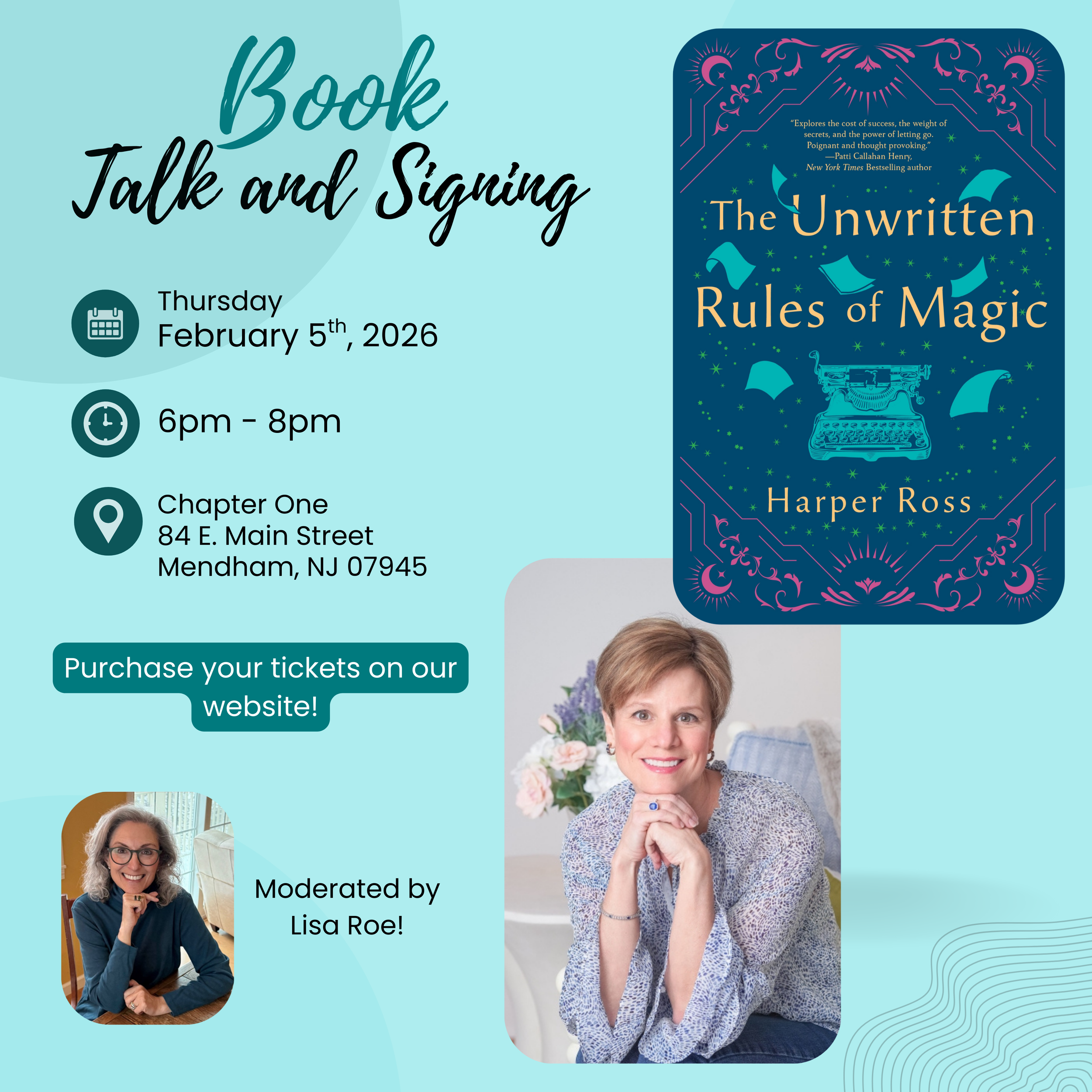 Book Signing and Talk with Harper Ross