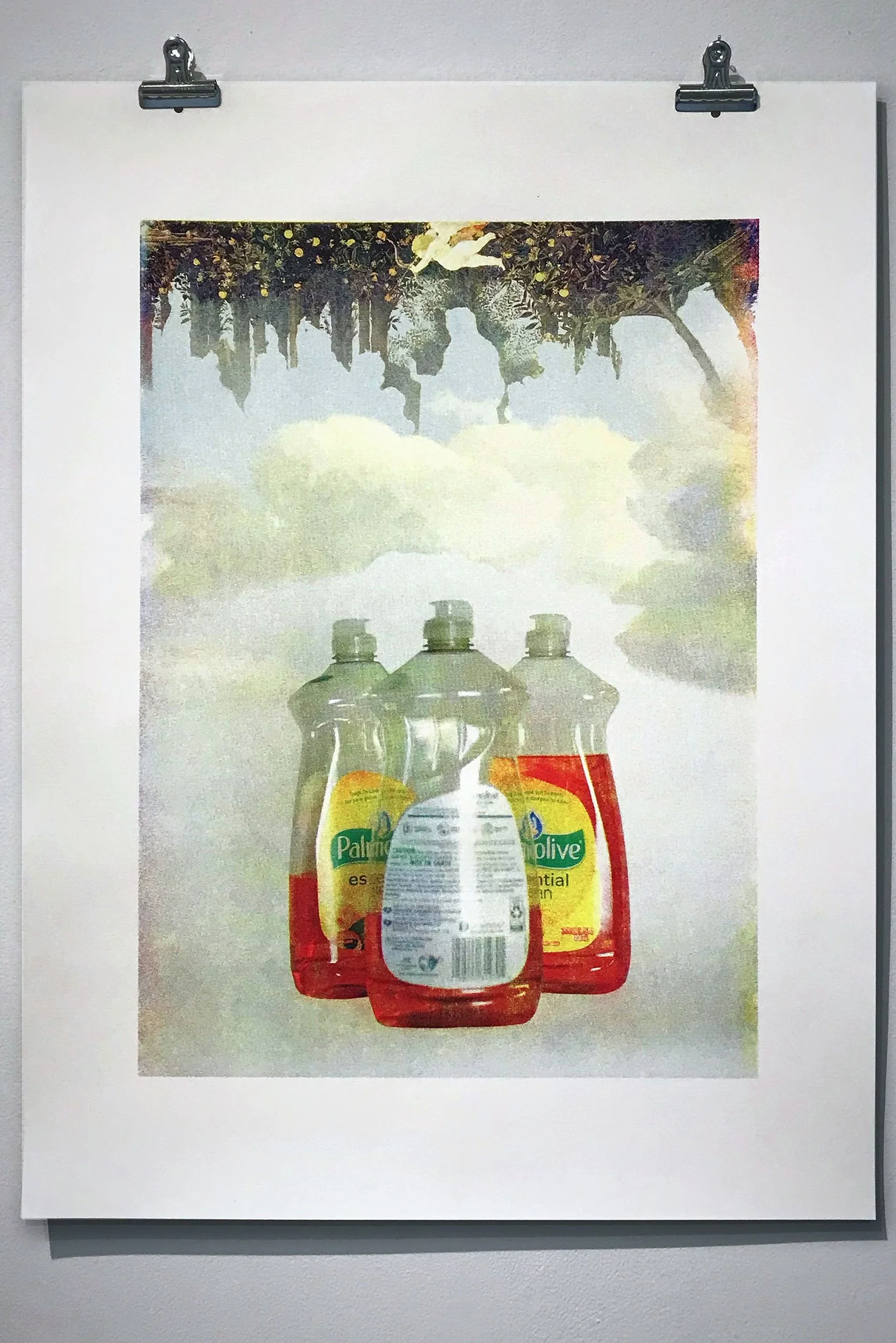 𝙇𝙚𝙨 𝙩𝙧𝙤𝙞𝙨 𝙜𝙧𝙖𝙨𝙨𝙚𝙨 [𝗧𝗵𝗲 𝗧𝗵𝗿𝗲𝗲 𝗚𝗿𝗲𝗮𝘀𝗲𝘀] (2024) | 30x22" | Screenprint | Above Ground paper (250 gsm)