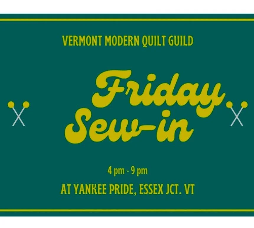 We're beating the heat in the cool basement at Yankee Pride! Join us tonight for our sew in anytime starting at 4pm. Bring your own sewing or crafting project to work on.  It's a great place to get to know our quilty community!