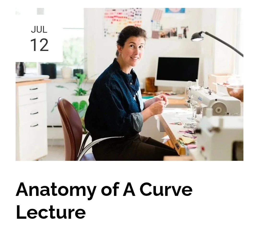 We look forward to welcoming Daisy Aschehoug @warmfolk to our July meeting this Sunday. She'll share her love of curves! 

The lecture is part inspiration, part demo, and the tiniest part high school geometry. By the end, you'll be ready to sit down 