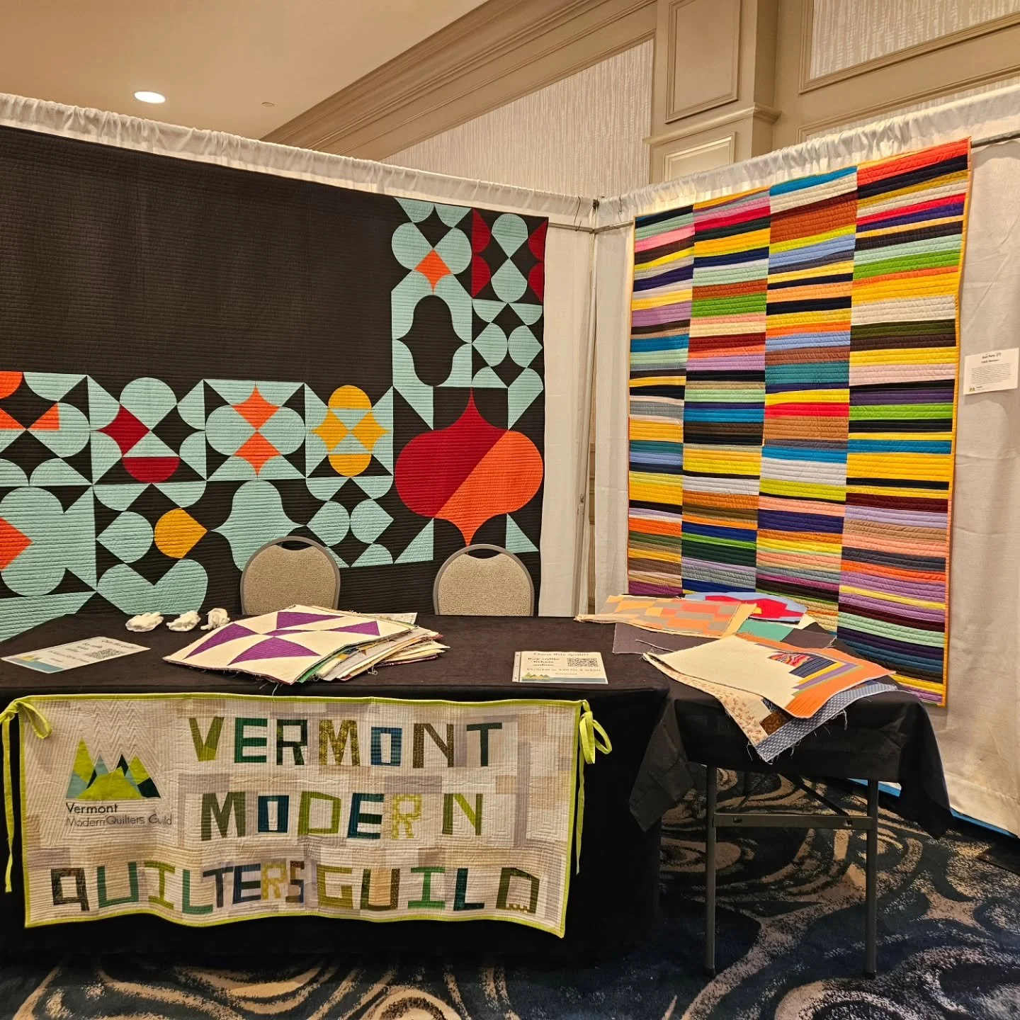 We're ready for the @vermontquiltshow !! Visit us on the second floor to see our exhibit of locally made modern quilts. 

Plus, there's still time to buy your raffle tickets! 

https://www.zeffy.com/en-US/ticketing/vtmqg-2026-vt-quilt-show-quilt-raff