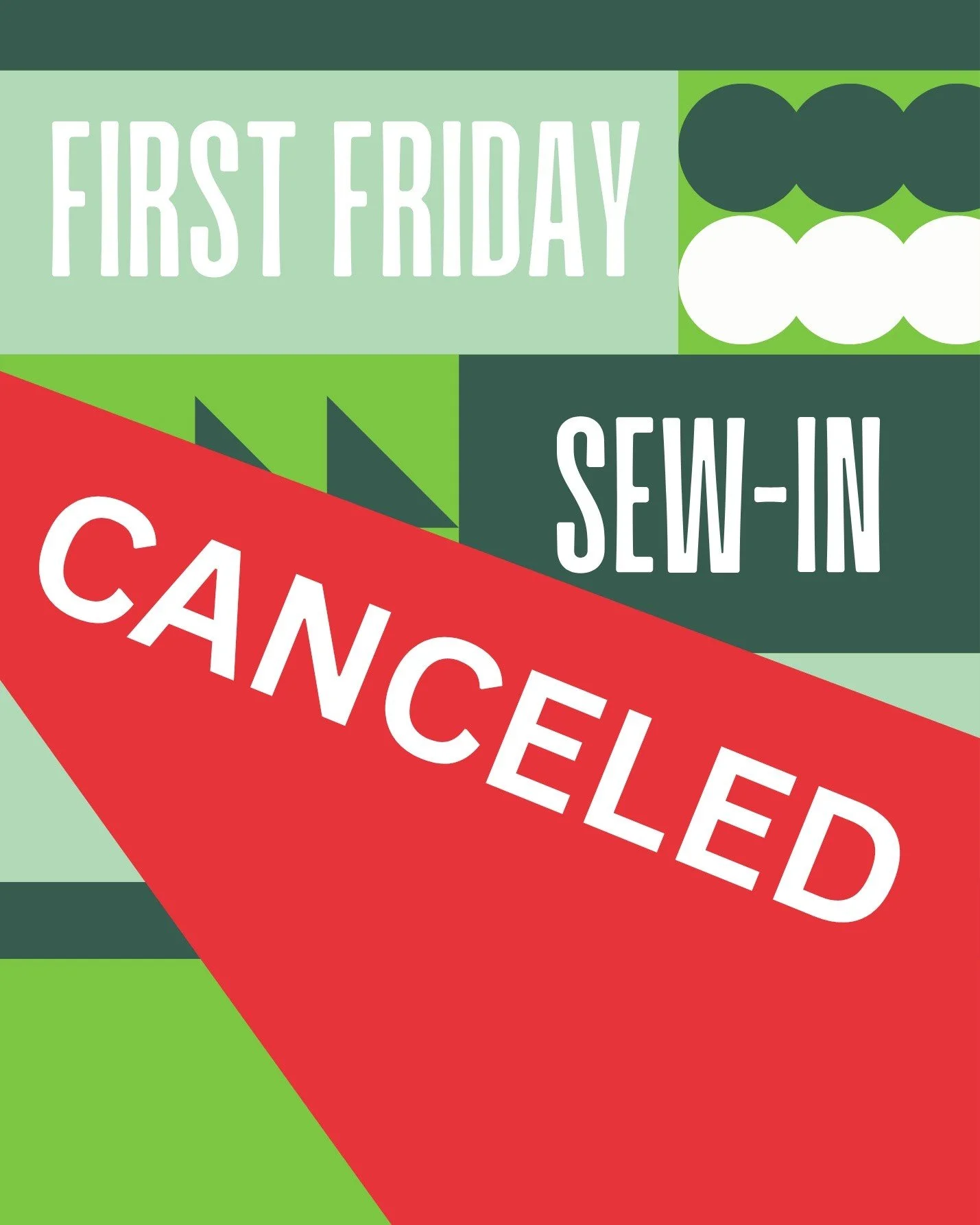 Due to the holiday weekend, tonight's sew in is canceled. 

Our next get together is the September meeting-- Sunday the 13th at 10am.
