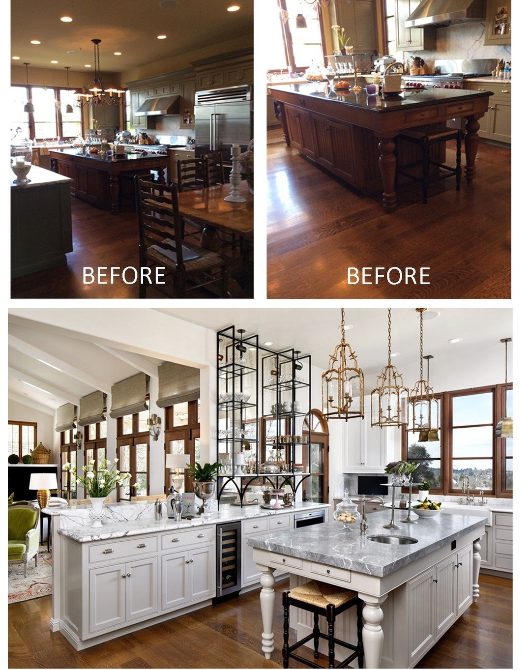 Enjoy the remarkable transformation of this kitchen remodel, where we've illuminated its essence while preserving its unique character.
 #KitchenRemodel #BeforeAndAfter #hometransformation