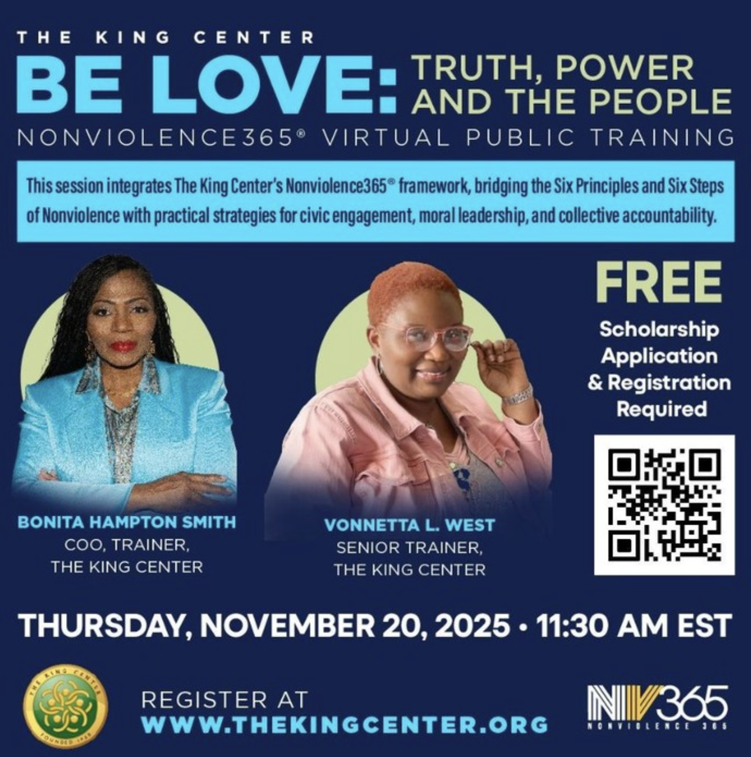 King Center Nonviolence365 virtual training