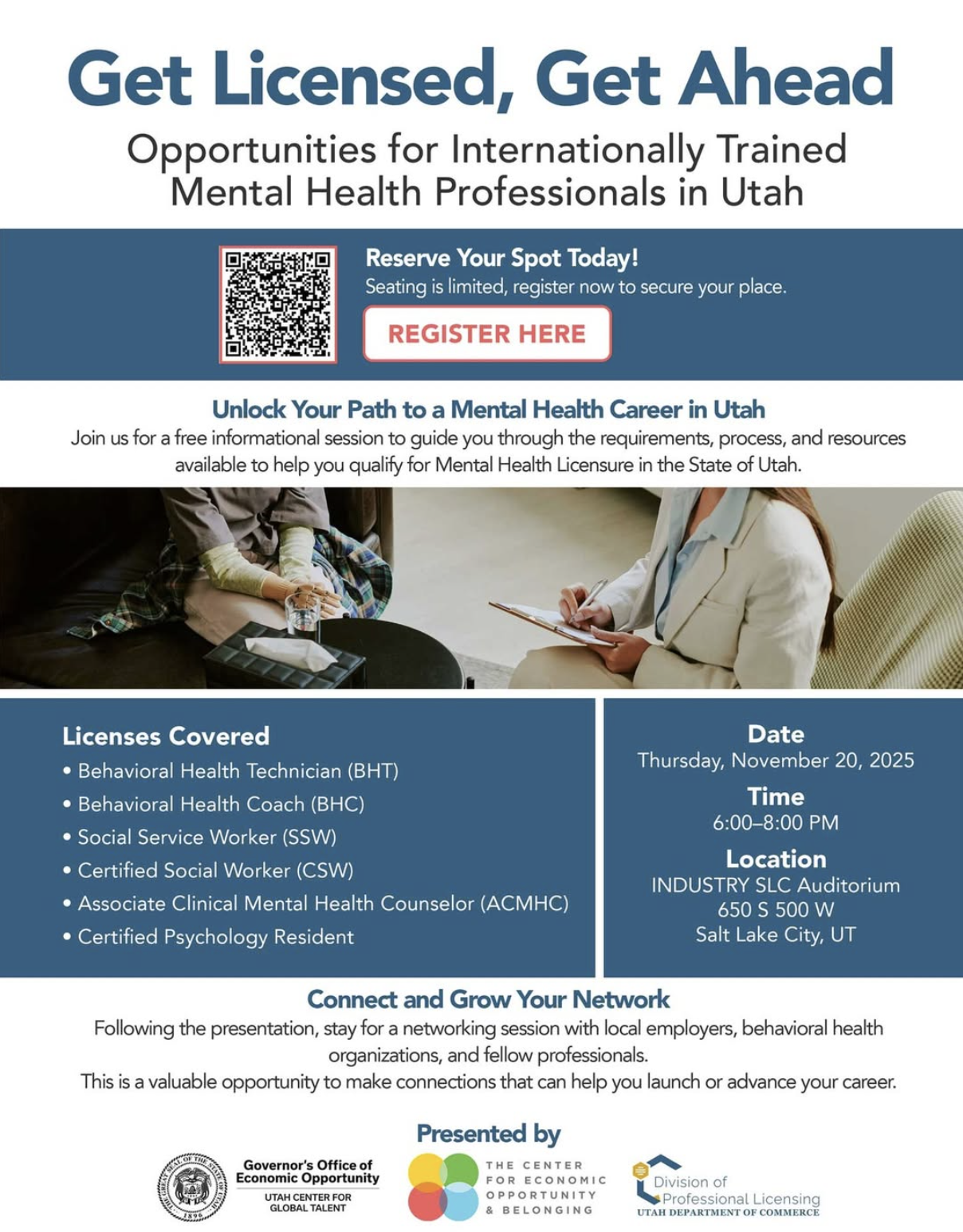 Internationally Trained Mental Health Professional Event 