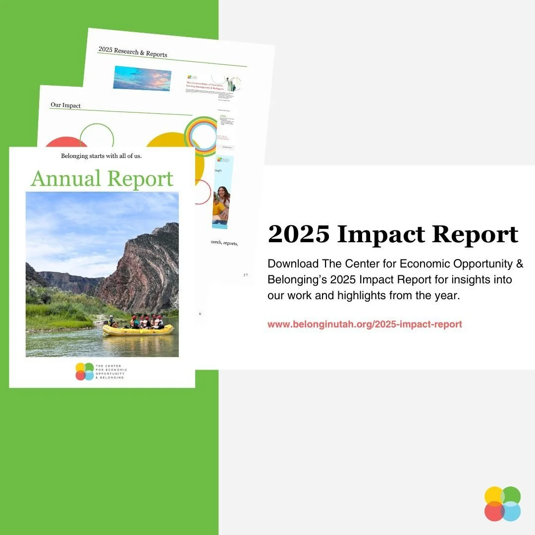 At the Center for Economic Opportunity and Belonging, we believe belonging is the foundation of thriving communities&mdash;anchoring us as we face rapid change and imagine a stronger future together.

Last year called for courage and resilience, chal