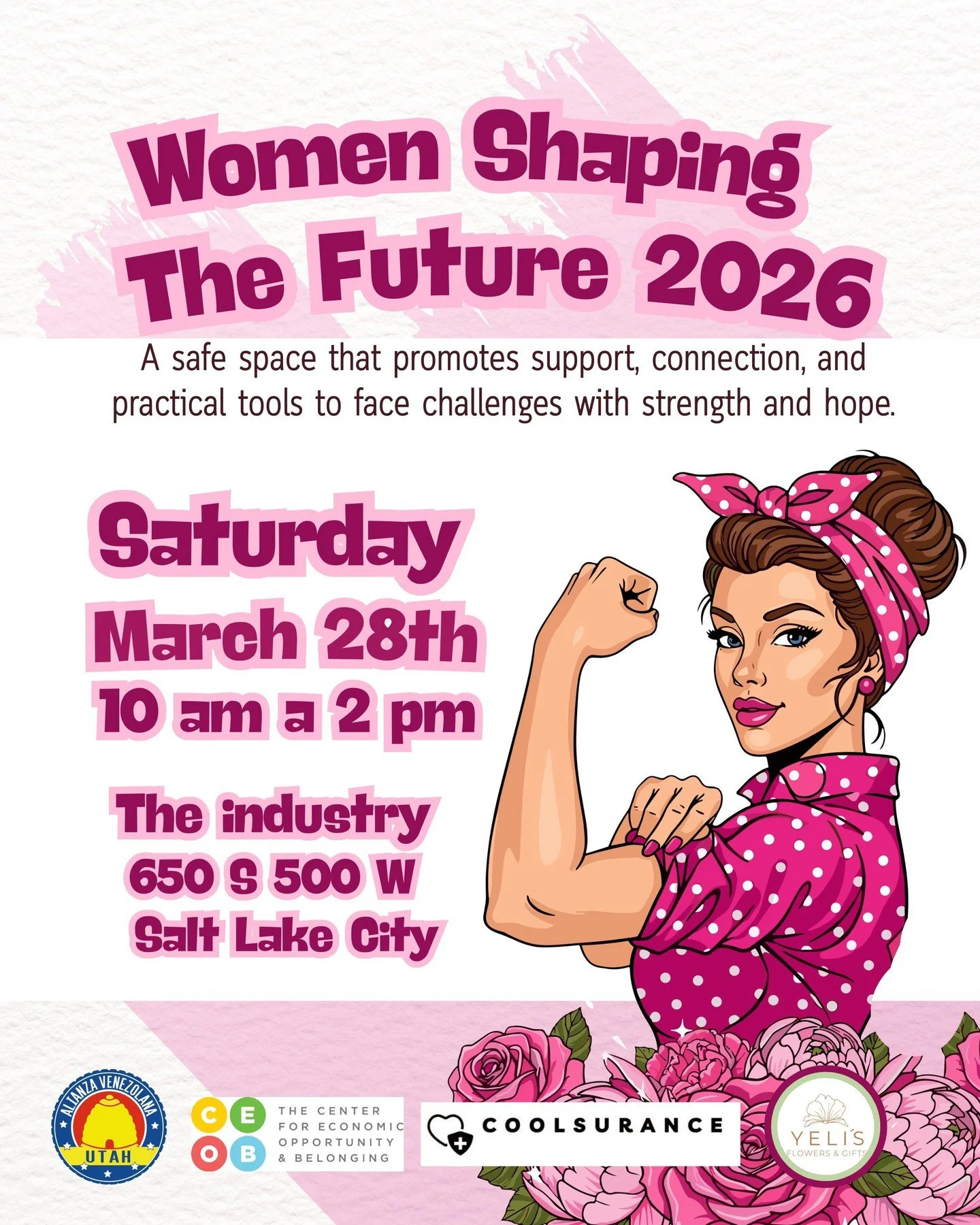 The Venezuelan Alliance of Utah is hosting Mujeres Forjadoras de Futuro (Women Forging the Future) on March 28th! This event is a special gathering in honor of International Women's Day!

This event is designed for migrant women to connect, be empowe