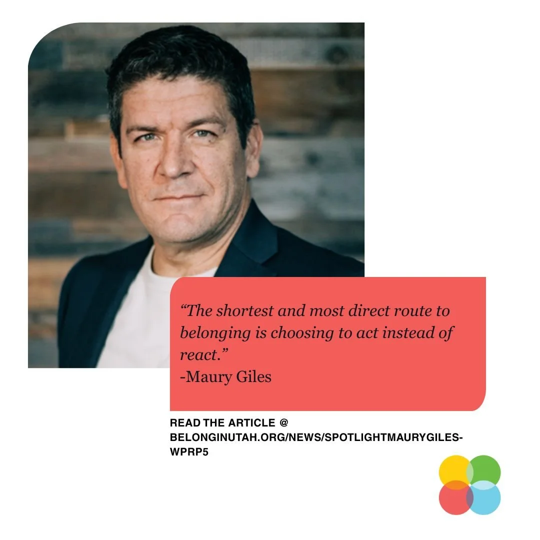 The Center for Economic Opportunity and Belonging (CEOB) is excited to continue this Spotlight series where we sit down with people to talk about their work and their belonging journey in Utah.

We recently spoke with Maury Giles, CEO of Braver Angel