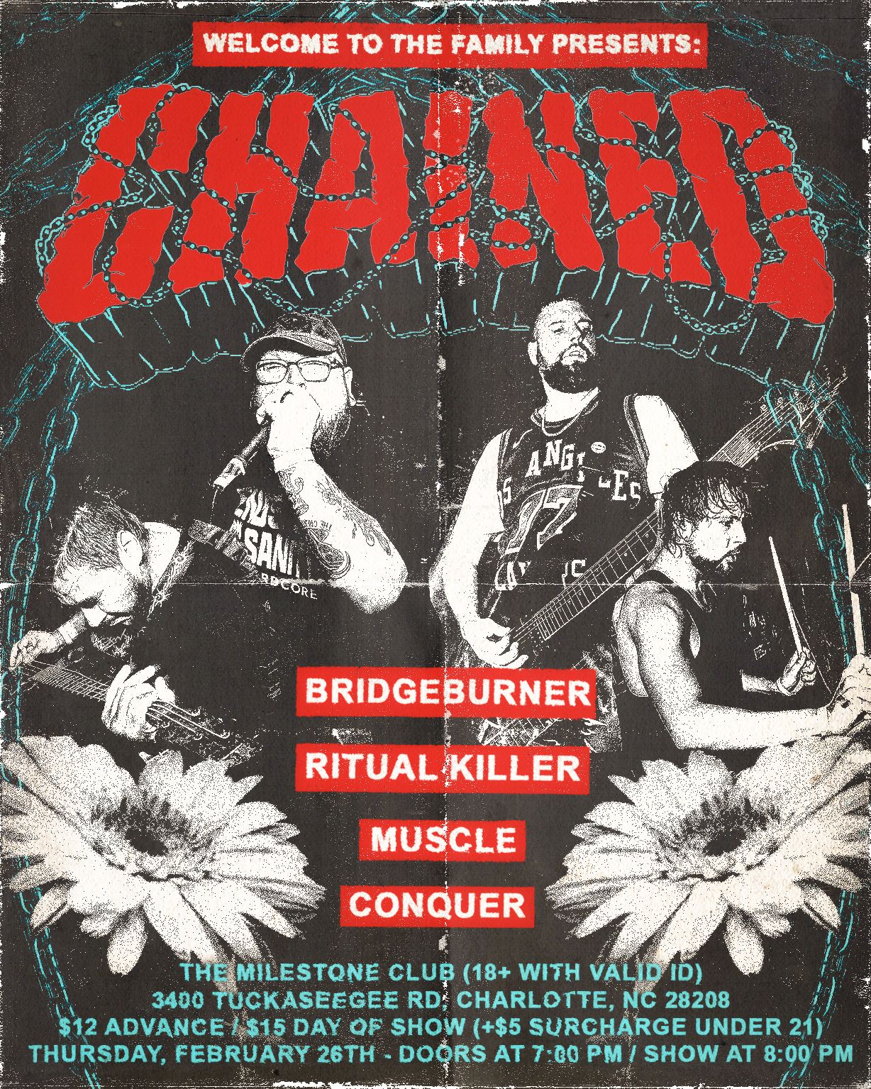 Chained, Bridgeburner, Ritual Killer, Muscle, and Conquer