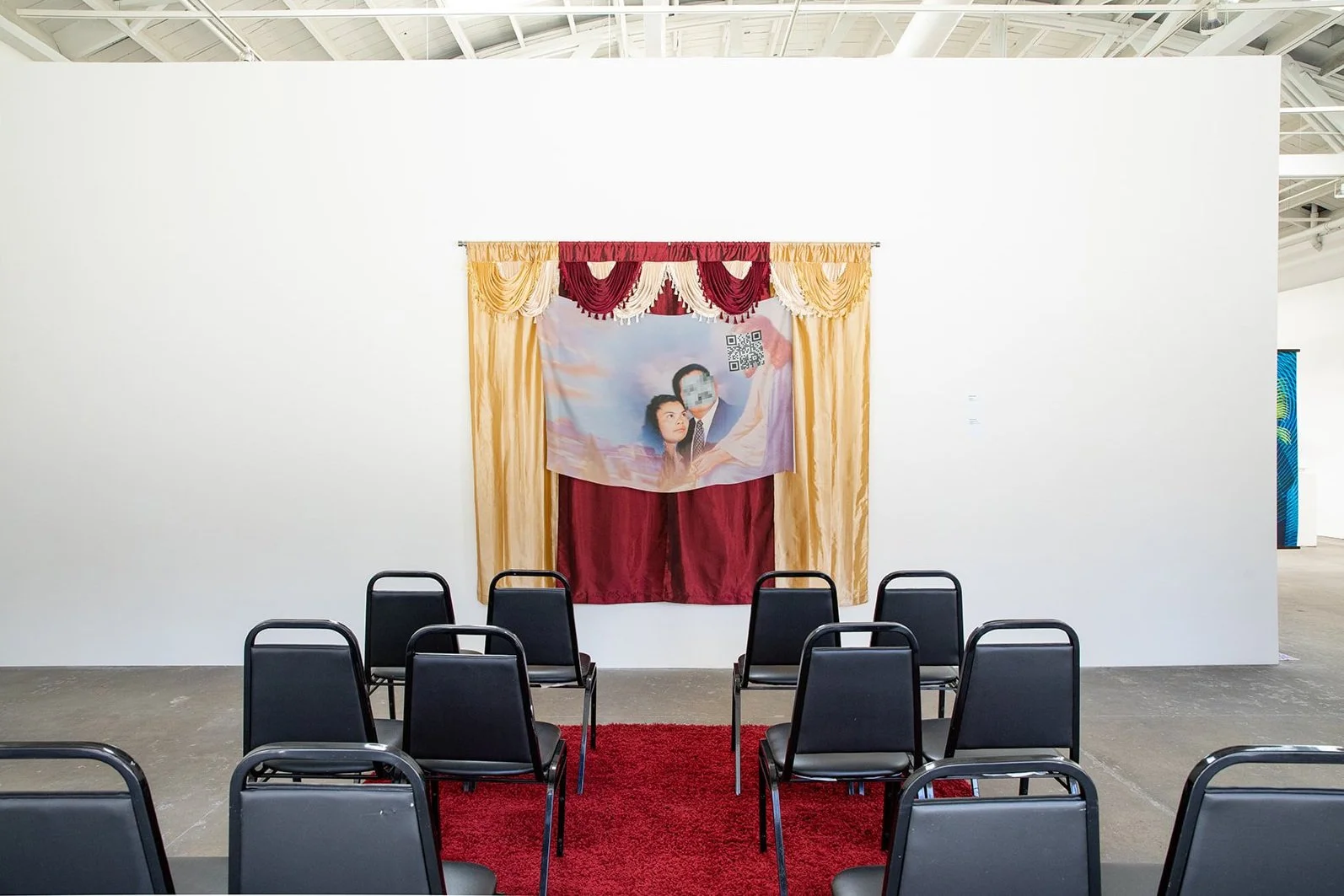 Psalm 51 transports the viewer to La Iglesia de Dios as an anchor and a way to juxtapose the illustrative quality of the work with the film footage; the ready-made to the archival.