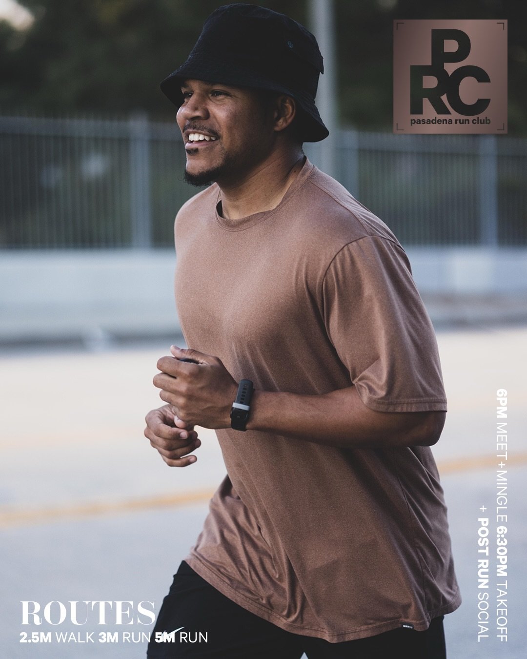 Come join us tonight!

Movement options:
2.5 mile Walk 
3 &amp; 5 mile Run

MEET &amp; MINGLE: 6PM
TAKE OFF: 6:30PM

lululemon Pasadena 
103 W. Colorado Blvd, Pasadena 91105

🏎️ Parking: Street or garage parking available.
Check signage for rates an