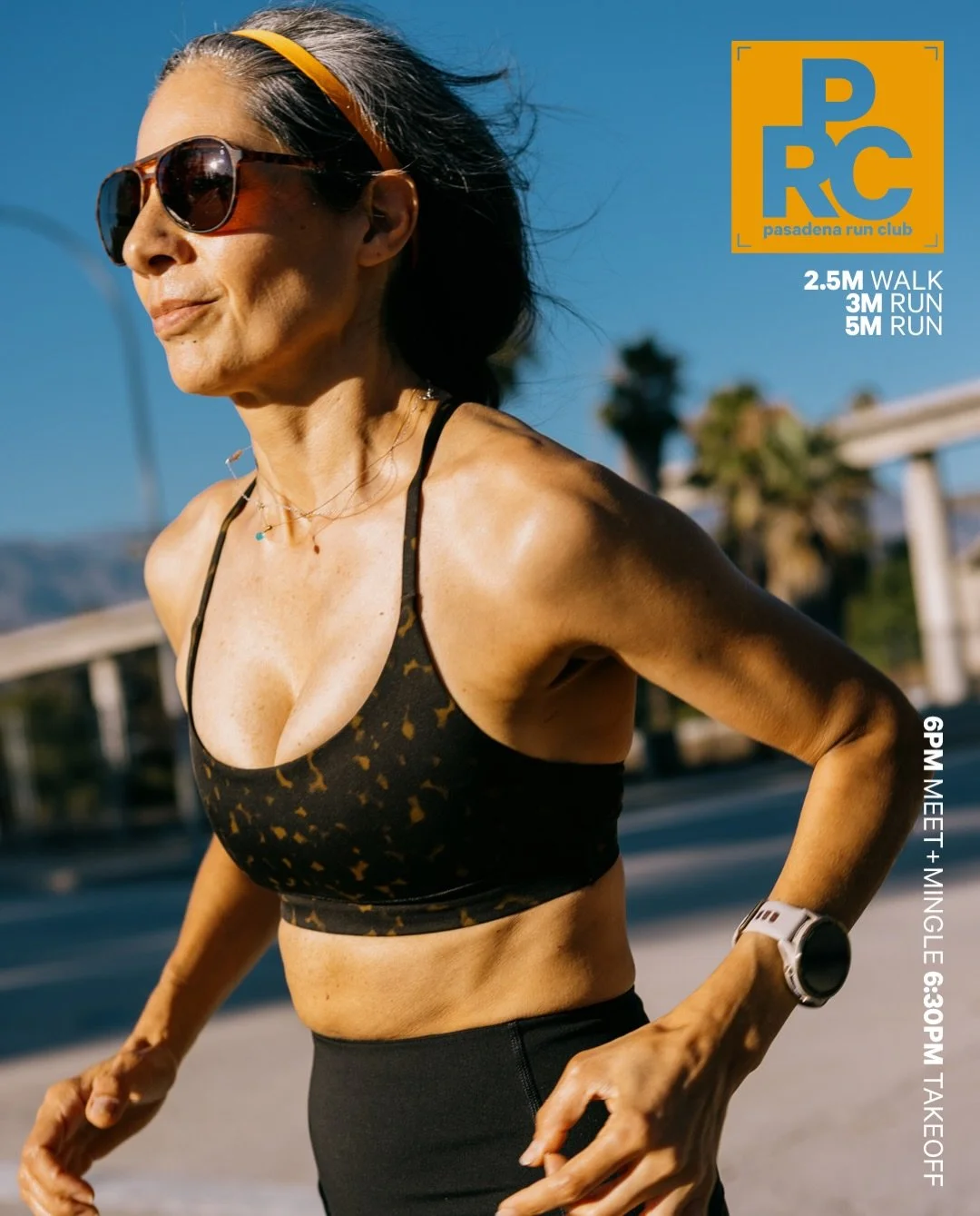Run, smile, and sweat with us tonight!

Movement options:
2.5 mile Walk 
3 &amp; 5 mile Run

MEET &amp; MINGLE: 6PM
TAKE OFF: 6:30PM

lululemon Pasadena 
103 W. Colorado Blvd, Pasadena 91105

🏎️ Parking: Street or garage parking available.
Check sig