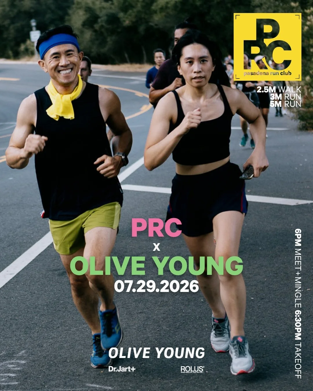 We&rsquo;re excited about tonight&rsquo;s collaboration with Olive Young!
We&rsquo;ll start and finish at Olive Young (diagonal &amp; across the street from the regular start) with our regular weekly route options. 

As always, all are welcome!

RSVP