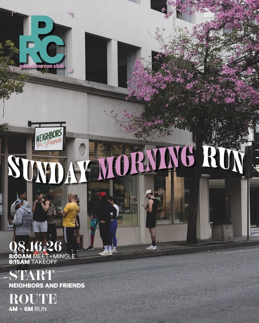 We&rsquo;re back for more Sunday (s)Miles @weareneighborsandfriends - Can&rsquo;t wait to start the day with you!

📍Neighbors and Friends Cafe
88 Union Street, Pasadena, CA 91103

Meet: 8am 
Take off: 8:15am
Routes: 4 miles | 6 miles

🏎️: Street pa