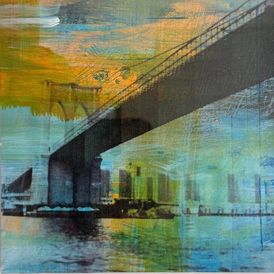 Brooklyn Bridge 1966_Multi-media acrylic and photography_art by Lyz Kelk.jpg