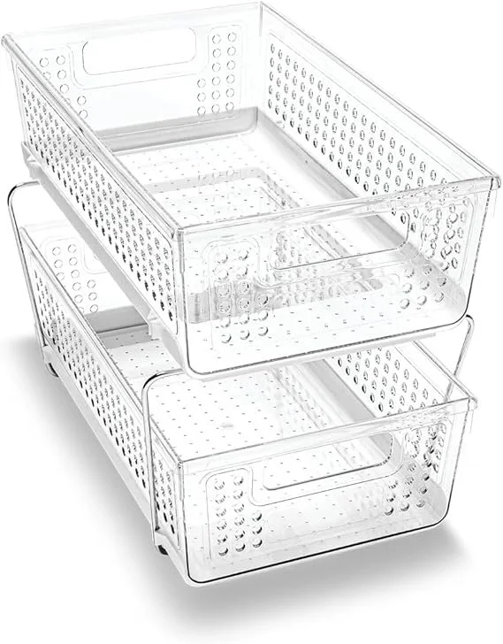 Two Tier Slide Out Storage Bins
