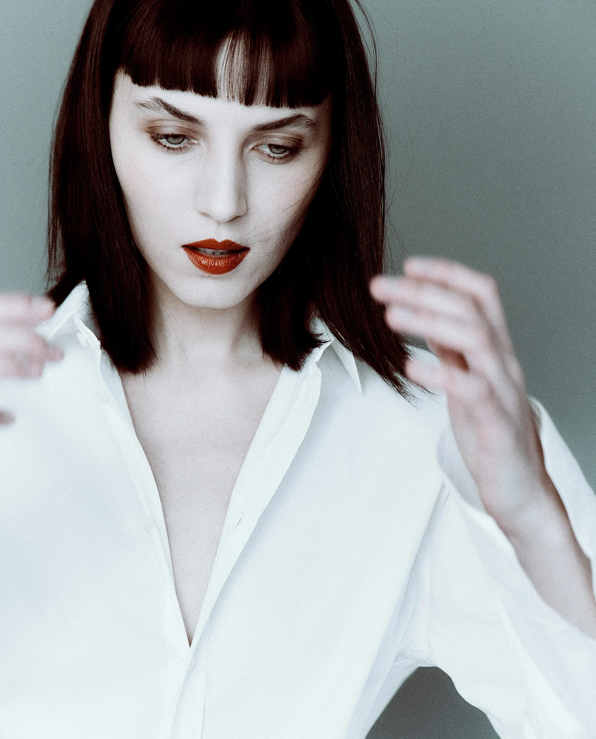 REVS magazine :: A story by photographer Yu Mengci @yumengci portraying Cara @alwaysbecara with New York Model Management @newyorkmodels. Cara styled herself, with makeup and hair by Coco Zhu @cocozhumakeup.

SHIRT, DOLCE GABANNA. SUIT PANTS, AMANI.
