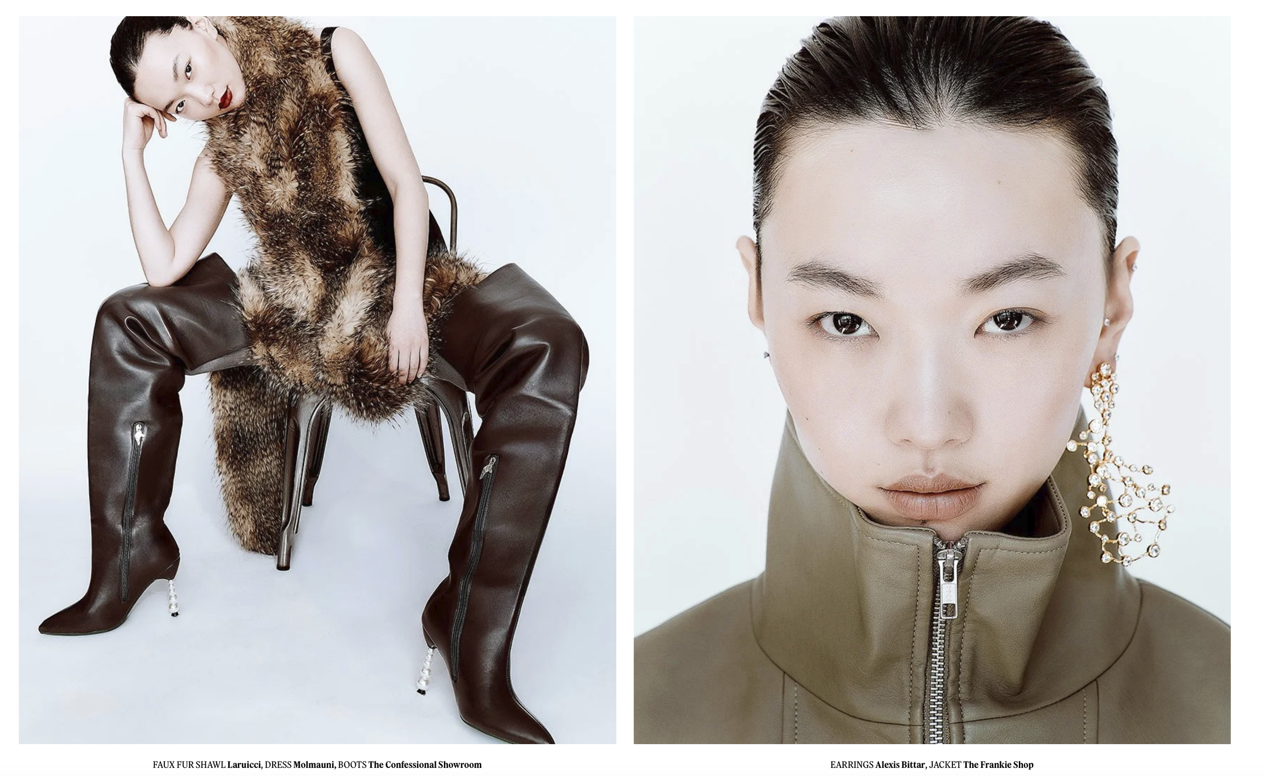 Quiet Force
Soft power in motion: romantic silhouettes, quiet confidence, modern femininity in balance, photographed by Yu Mengci.

STORY CREDITS
MODEL Junli Zhao @ Elite Model Management, MODEL Yurim Bae @ State Management, MODEL Song Injun @ Q Mode