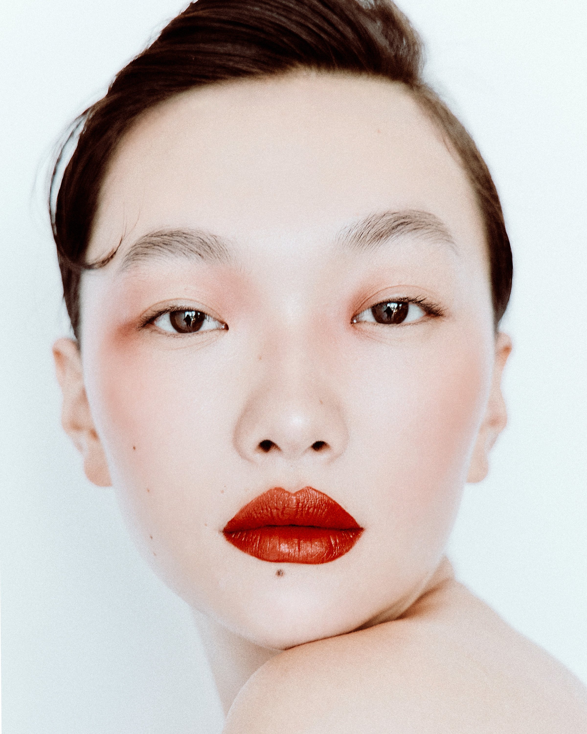 JUNLI ZHAO @ ELITE MODELS NYC beauty shot by YU MENGCI 