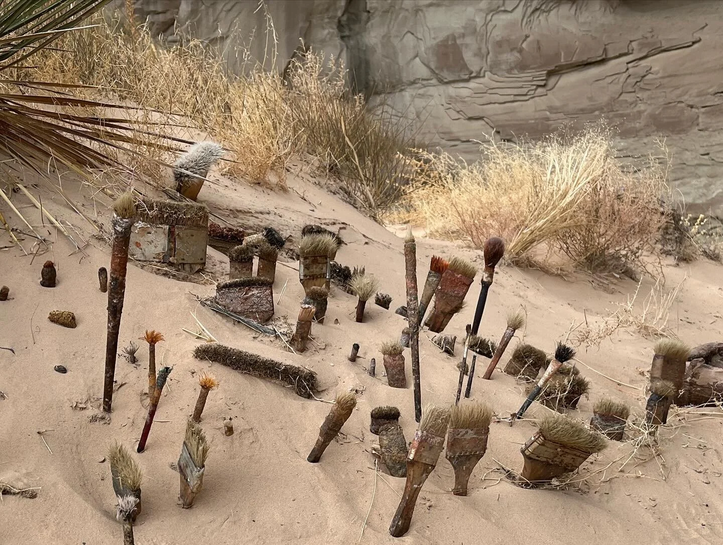 What an amazing morning spent hiking to Broken Arrow cave! Not only a place where they filmed the movie Broken Arrow, but also where the artist Ulrike Arnold comes to work and create her magnificent pieces. It&rsquo;s amazing to have walked up to the