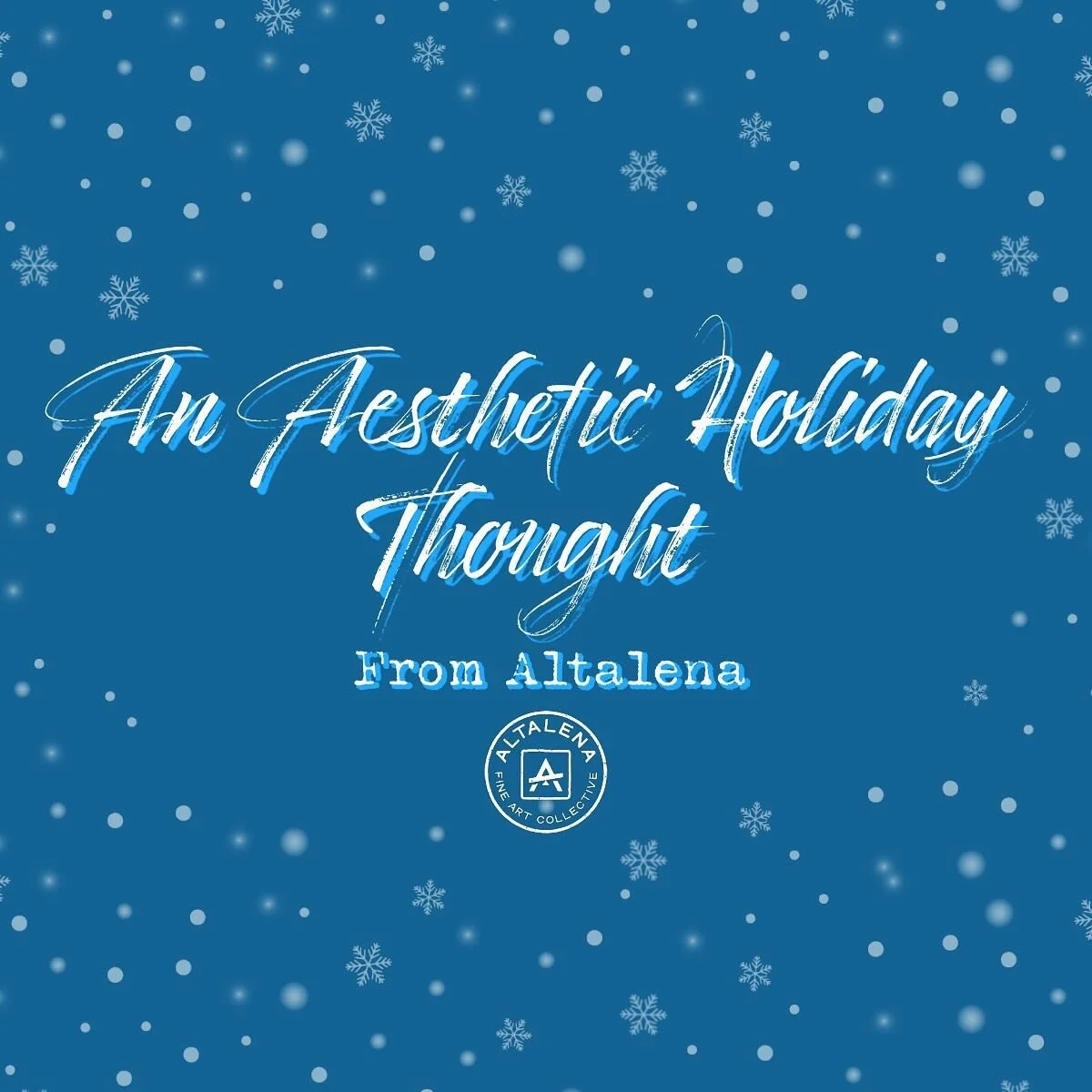 We are delighted to announce a special mini episode of &ldquo;An Aesthetic Education&rdquo; for the upcoming holidays. Gather round, listen, and enjoy! Thank you to all of our followers and listeners who have been here at the start of this journey. W