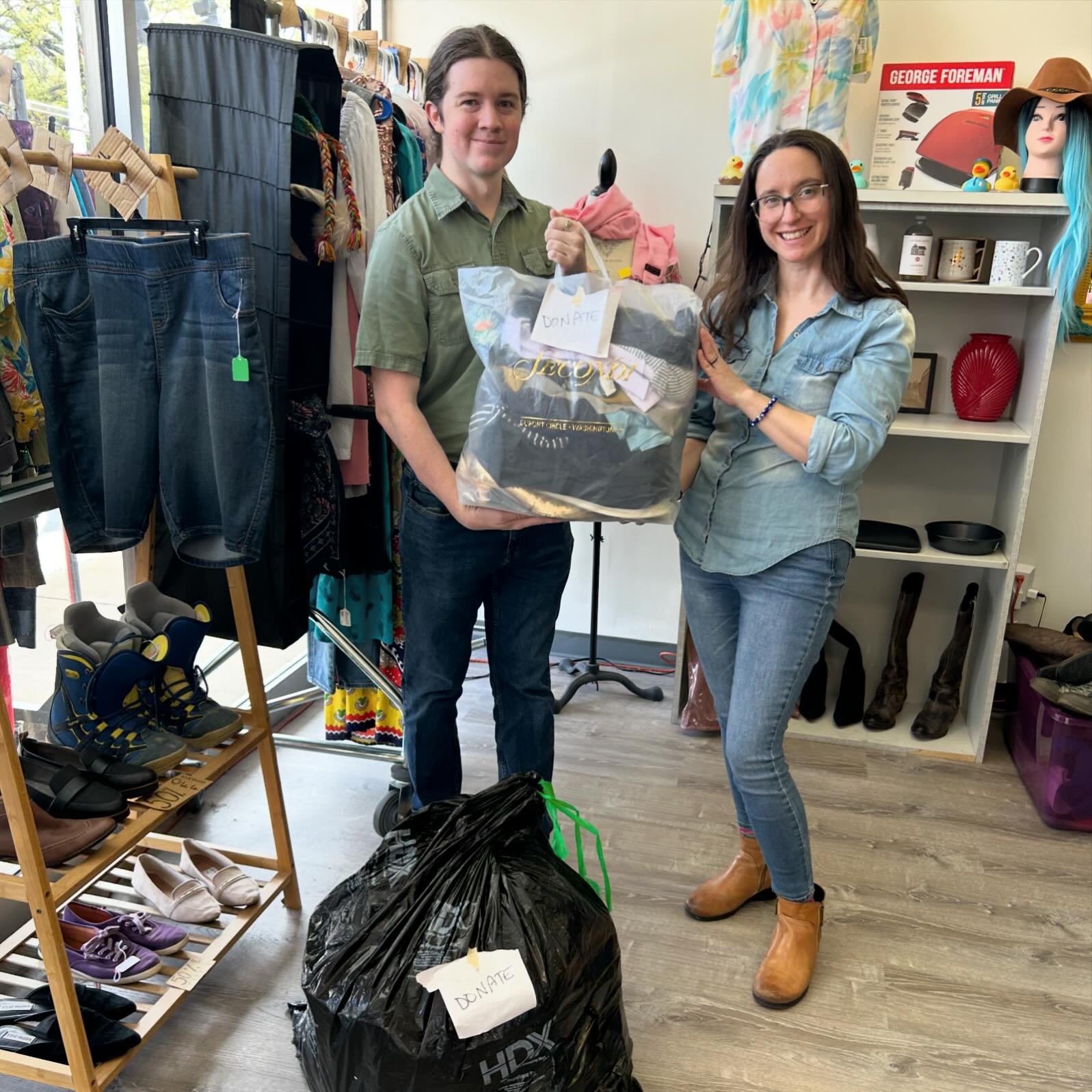 We are proud to support the @bhamdsa and local community with donations from our gender-free consignment store! ❤️ Every month at the end of the month, we go through whatever 50% off sale items didn&rsquo;t sell in order to donate them, and this is a