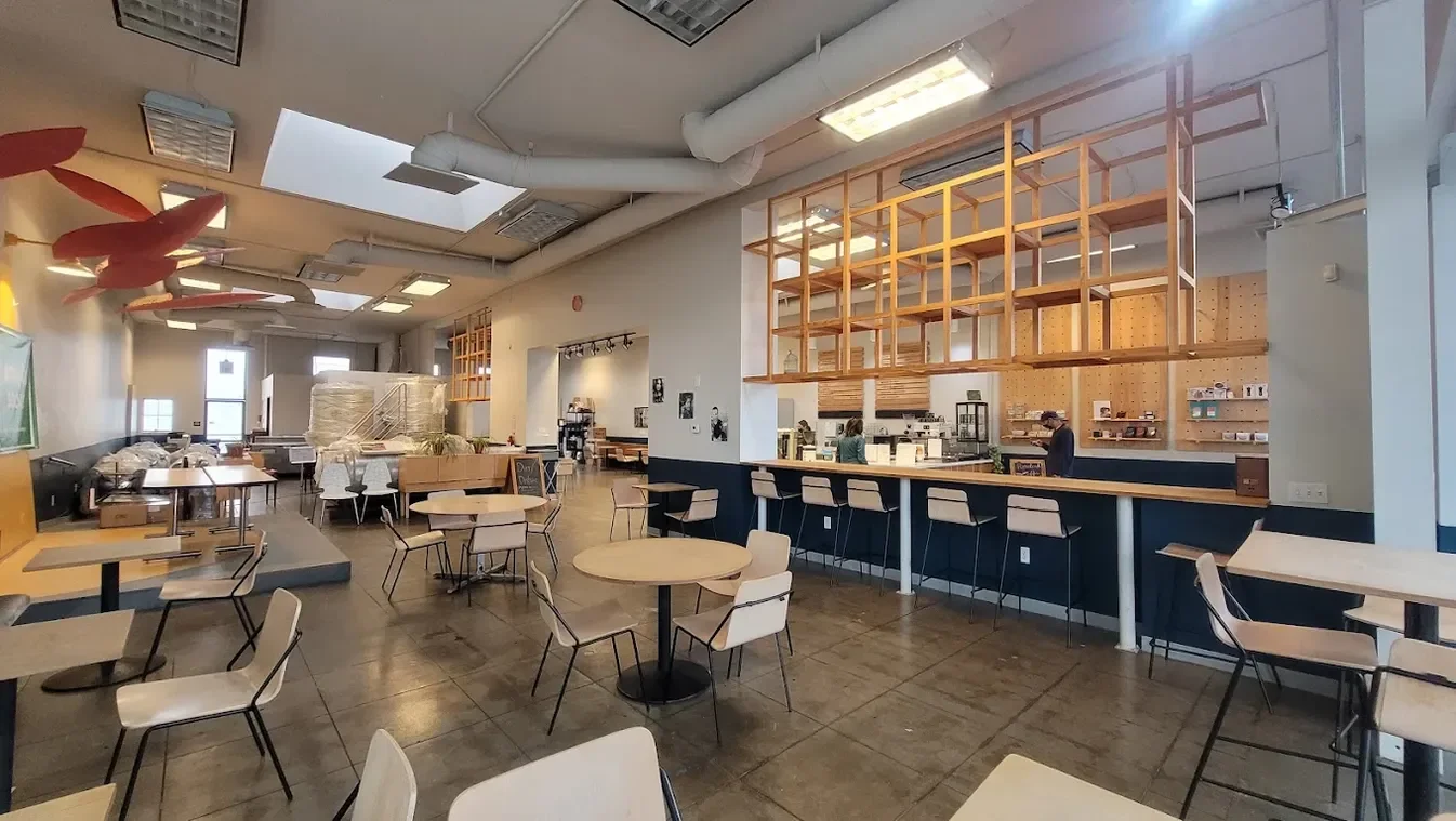Interior of Rosebud Coffee in Pasadena, CA