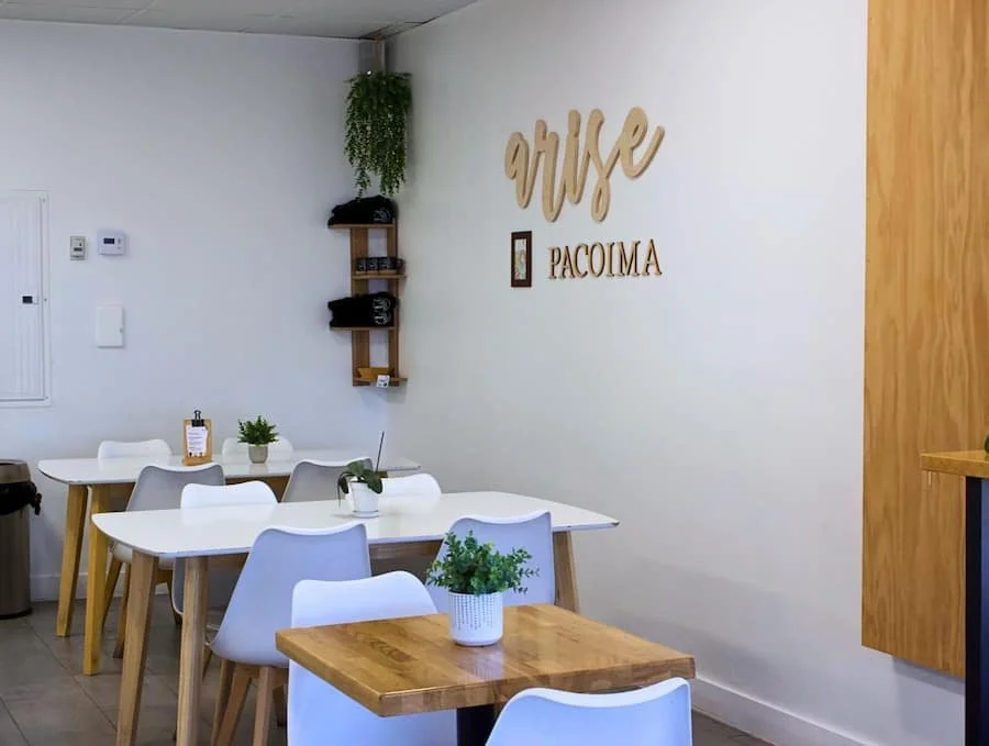 Interior of Inicio Coffee Company in Pacoima in the San Fernando Valley CA