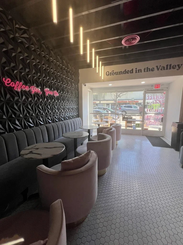 Interior of Valley Grounds Coffee in Sherman Oaks, CA