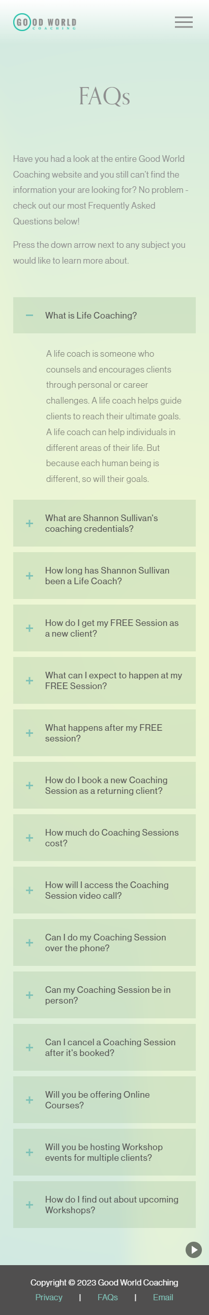 FAQ Page
