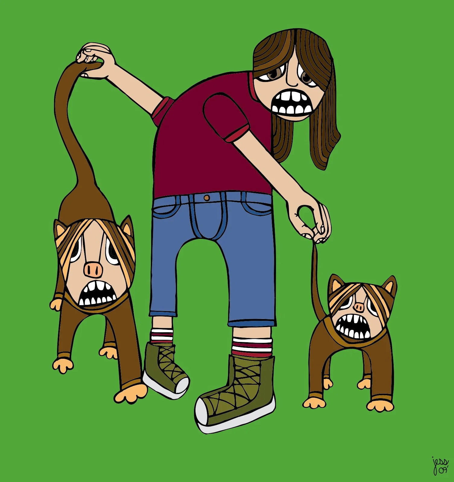 time to walk the hogs_color.jpg