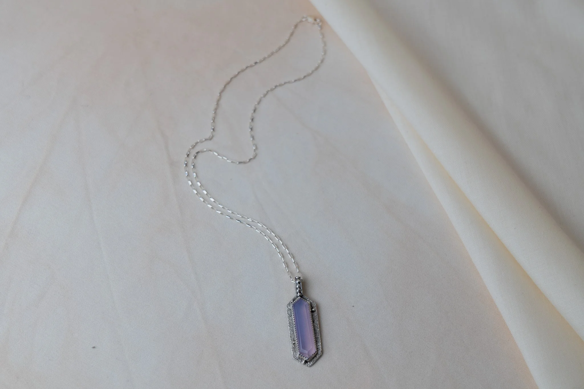 Lavender Quartz Artifact Necklace