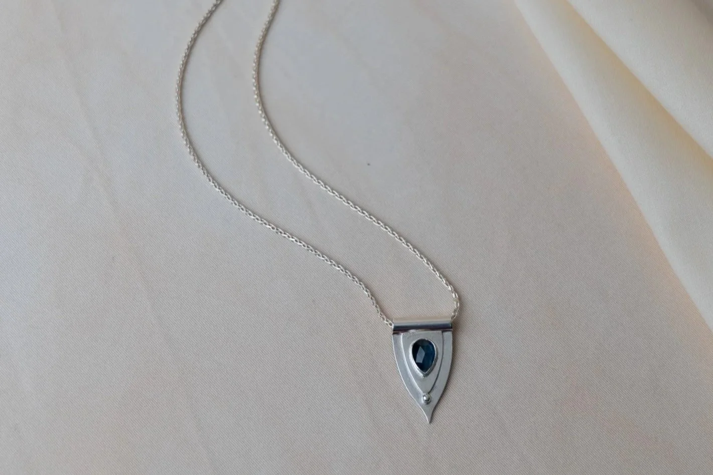 Blue Kyanite Geo Necklace