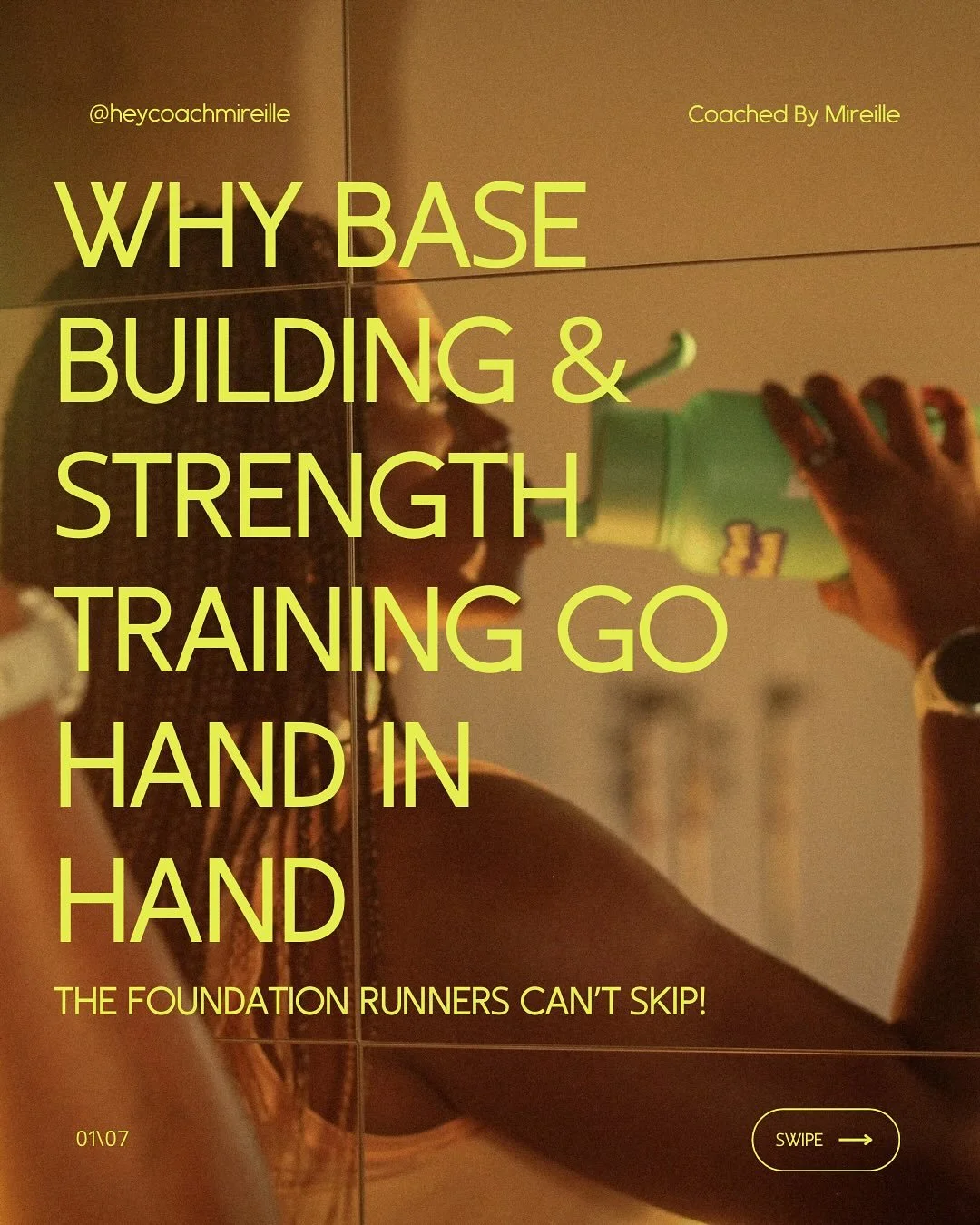 Runners often think of base building and strength training as separate. But the truth? They&rsquo;re two halves of the same foundation. 

🏃🏿&zwj;♀️ Base training conditions your aerobic system. 
💪🏿 Strength training conditions your body to handle