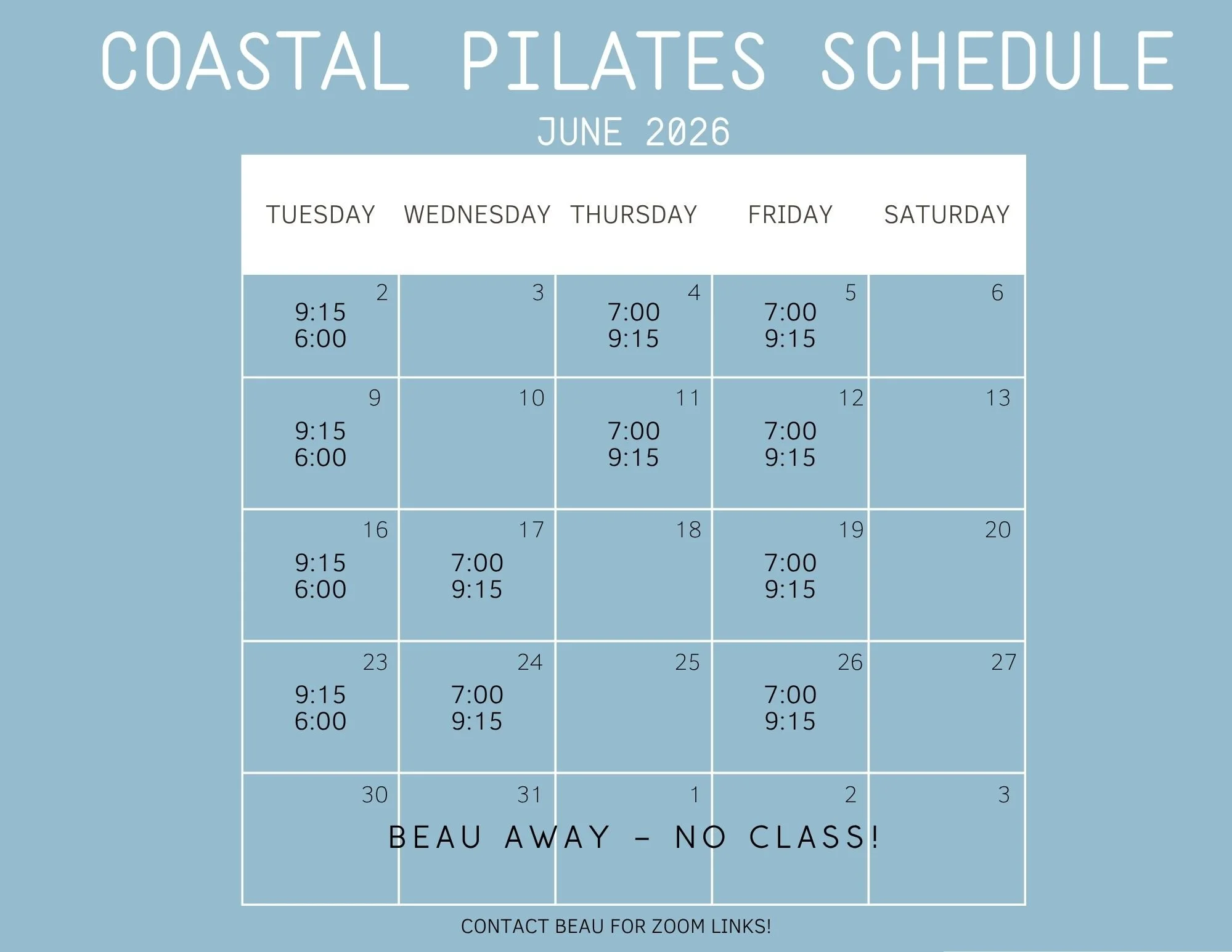 june pilates sunshine coast BC