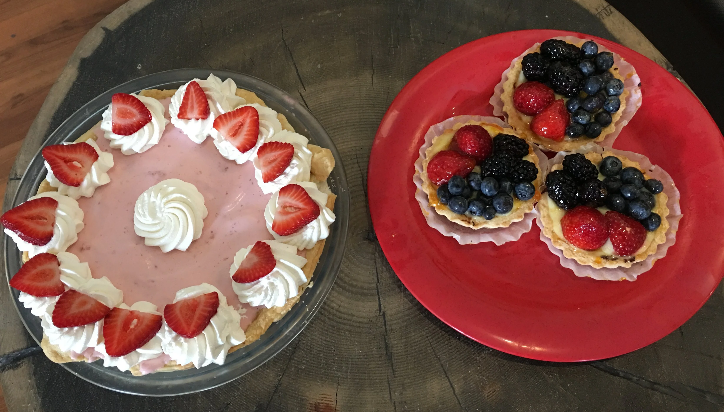 Fruit Tarts- Strawberry Mousse Cake