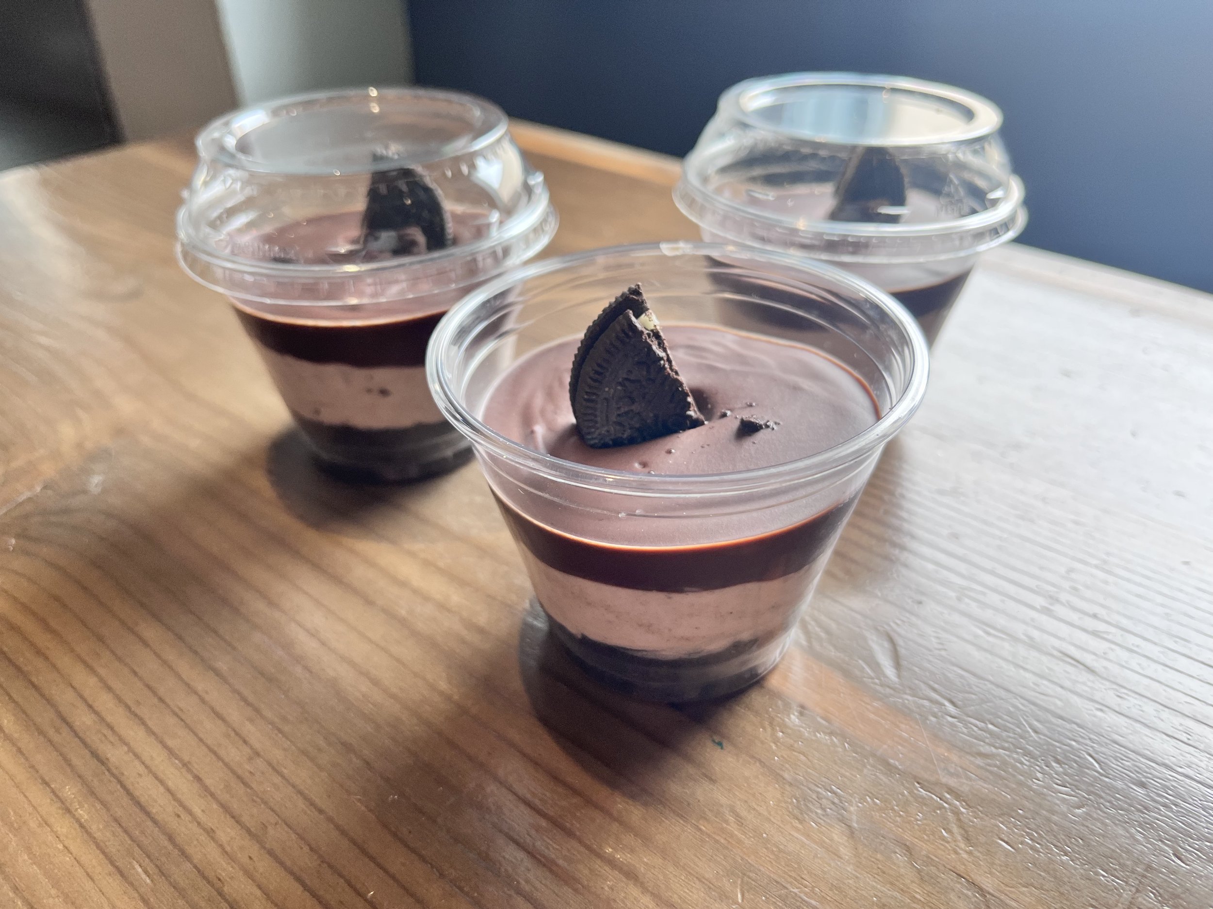 Tripe Chocolate Oreo Cheesecake cups! Amazing
