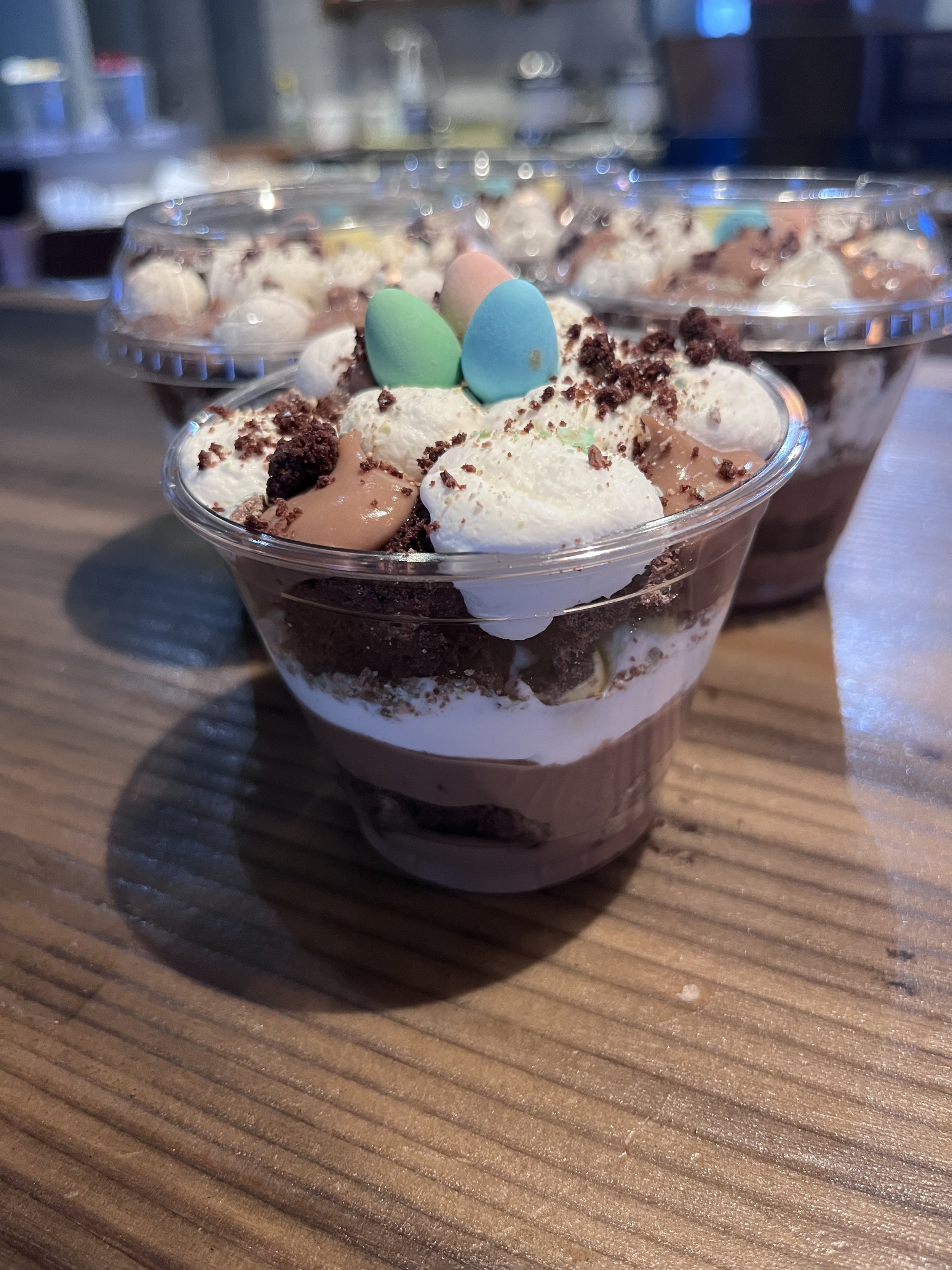 Easter Mousse cake cups